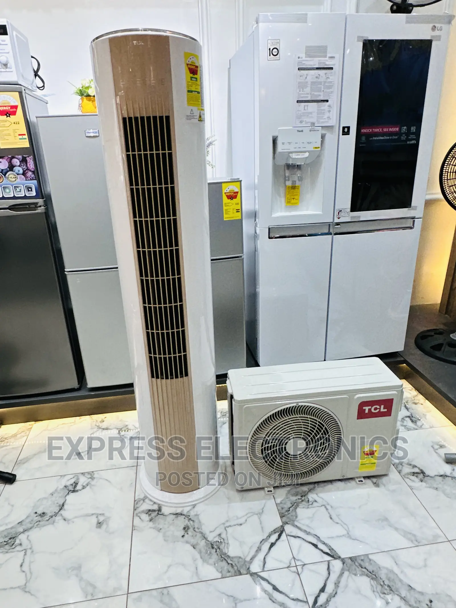 TCL 2.0hp Standing AC Split R410 Gas White Color Low Noise
