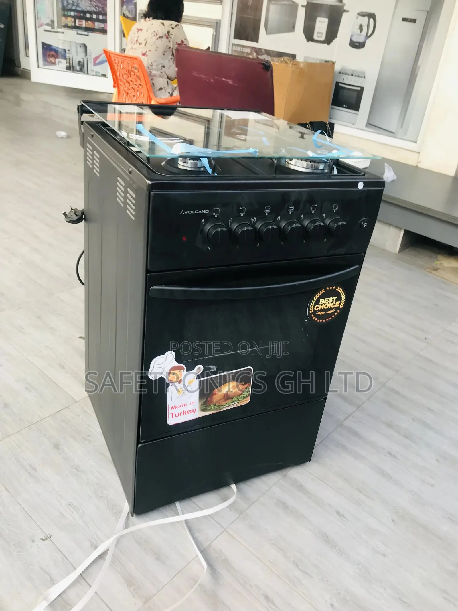 3 Gas Burner 50x50 1 Electric Volcano Oven With Grill
