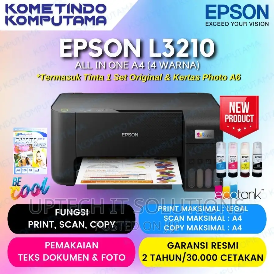 Epson Ecotank L3210 A4 All-in-One Ink Tank Printer