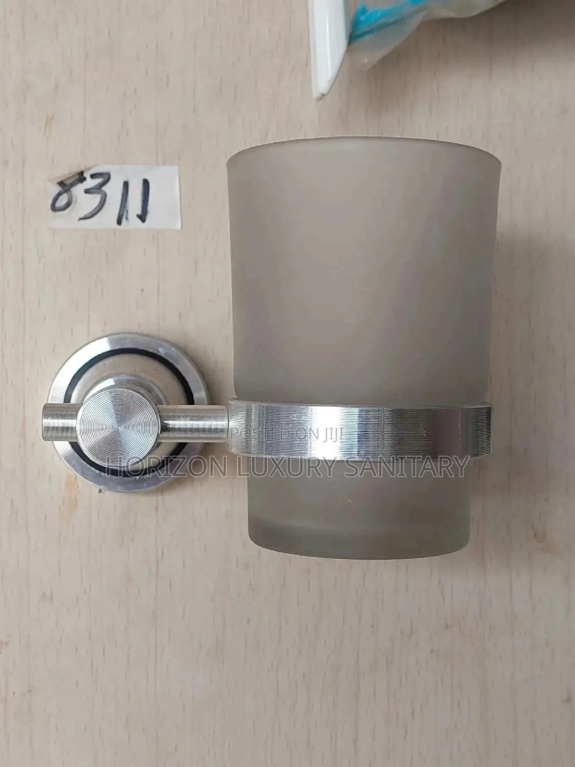 Wall Mounted Single Tumbler Holder Glass Toothbrush Holder