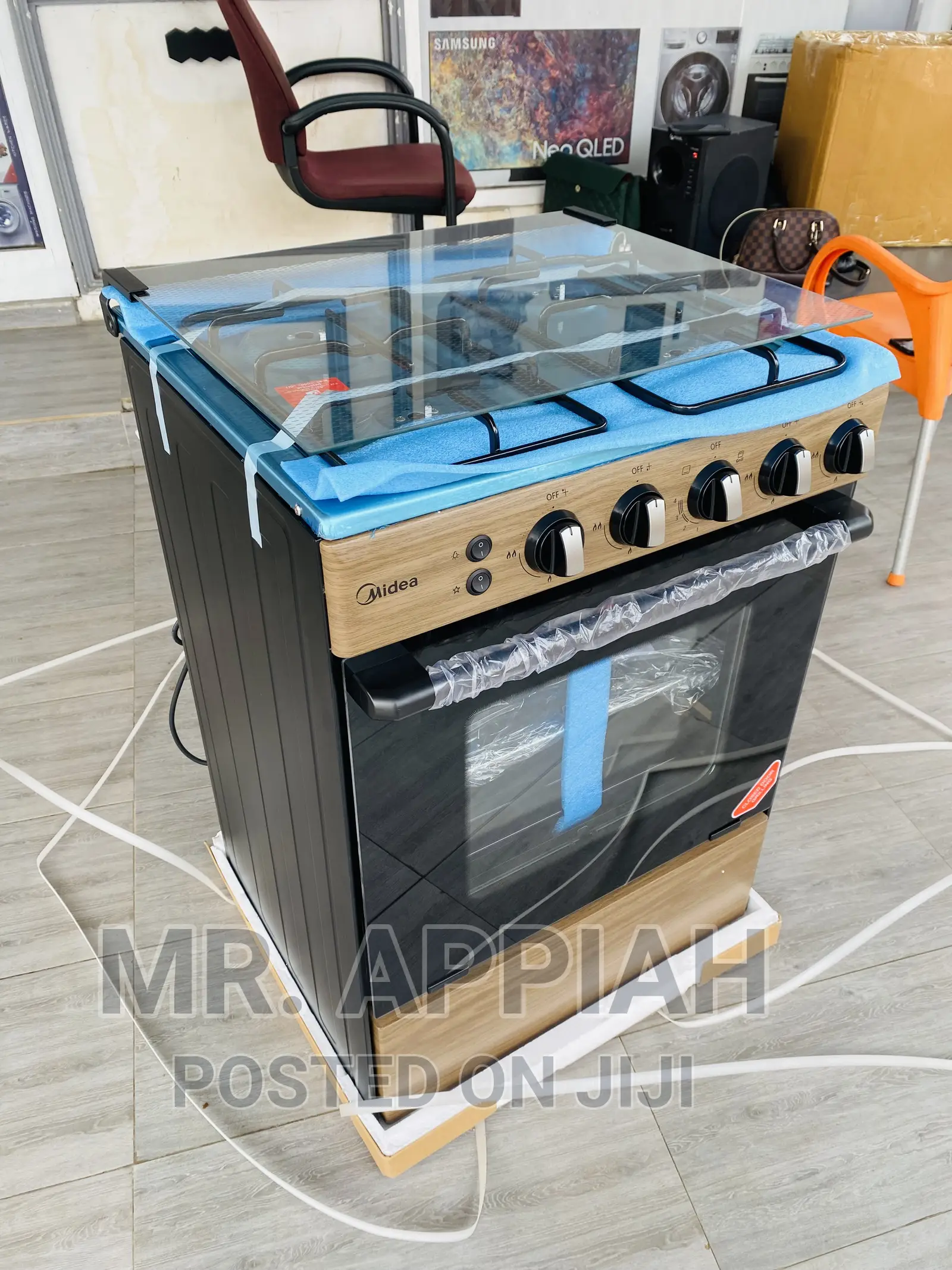 Long Lasting Midea BMG6060-WD 4 Gas Cooker(Wooden)