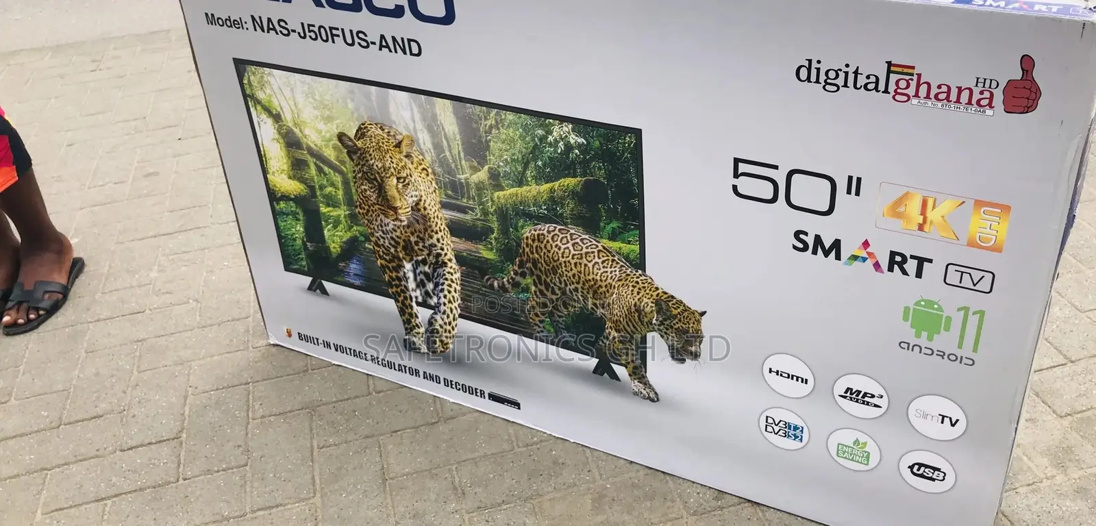 Essential New Nasco 50 Inches Glossy LED Smart Tv