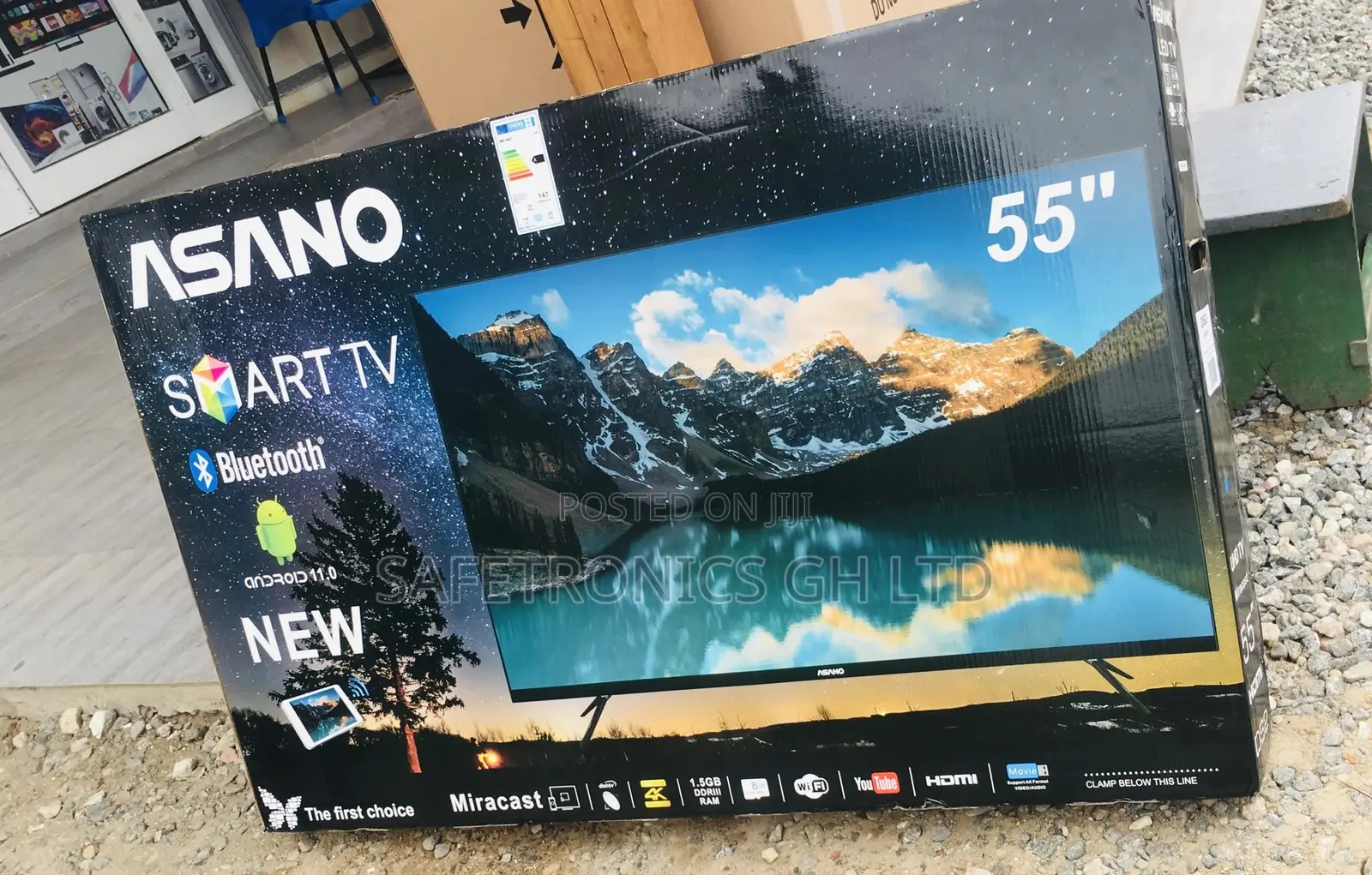 Asano Smart UHD 55 Inches LED Glossy Tv