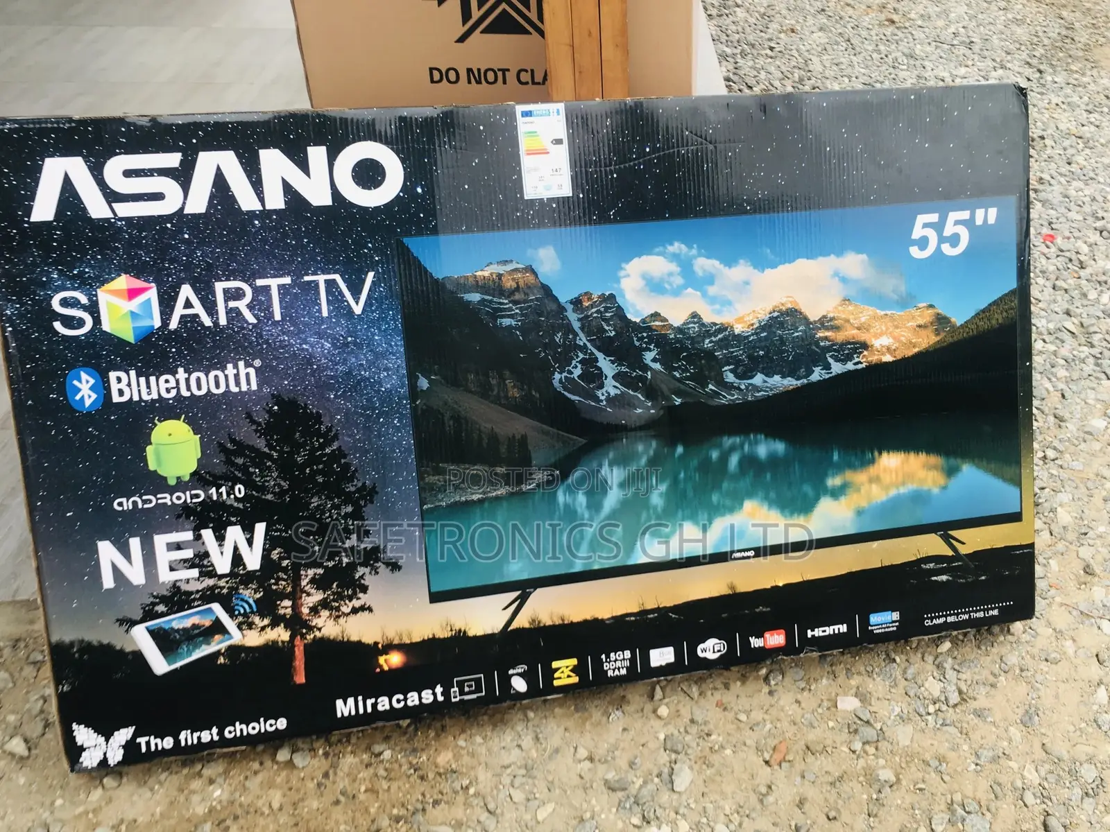 Smart Asano LED Glossy 55 Inches UHD Tv