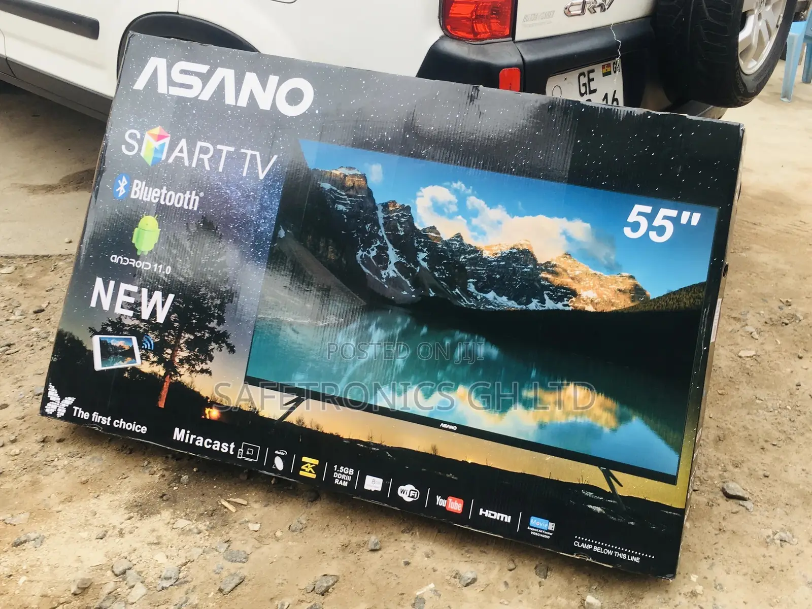 55 Inches Glossy LED Asano  Smart UHD Bluetooth Tv