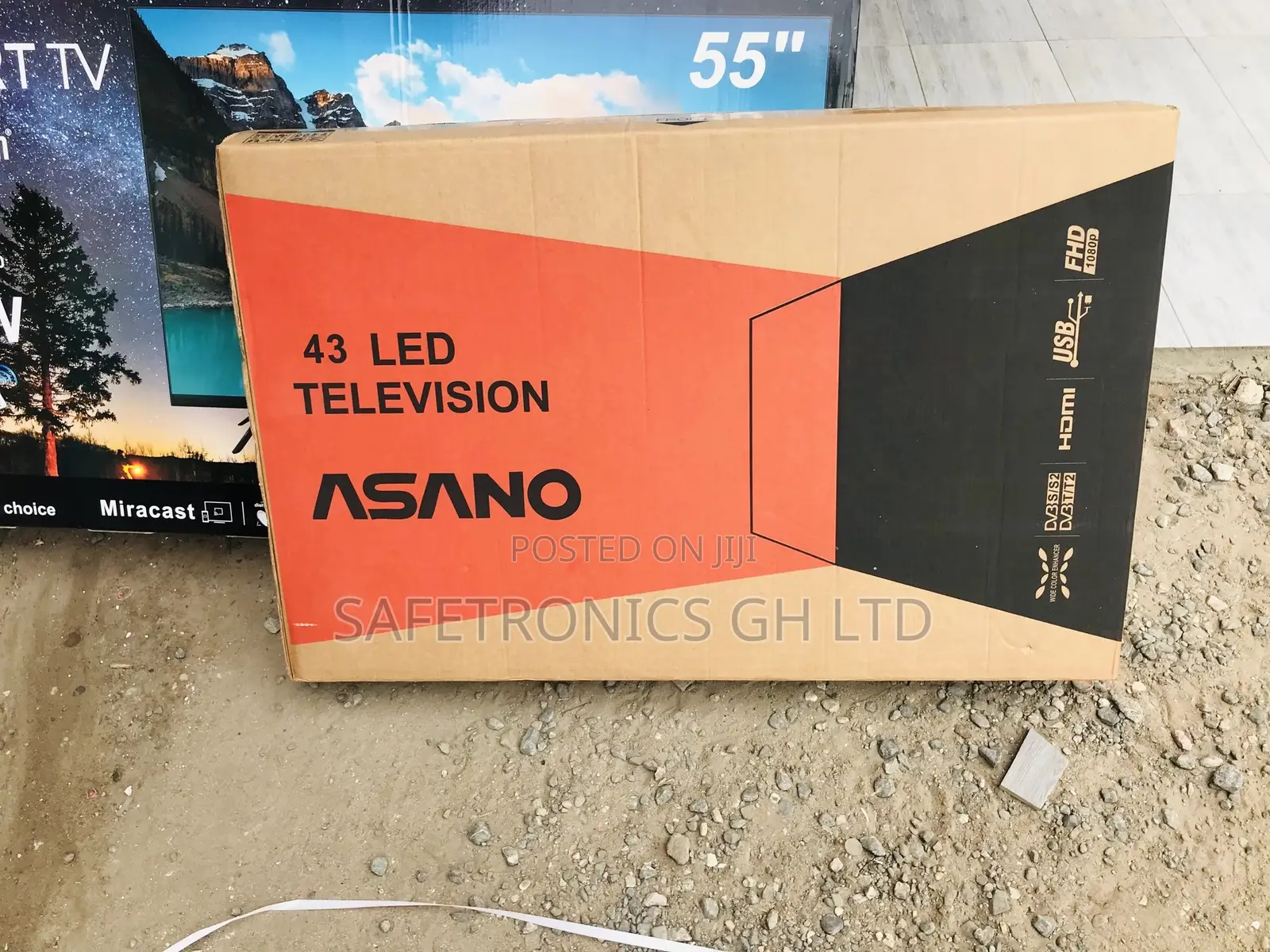 Quality Satellite Asano LED Glossy 43 Inches Tv