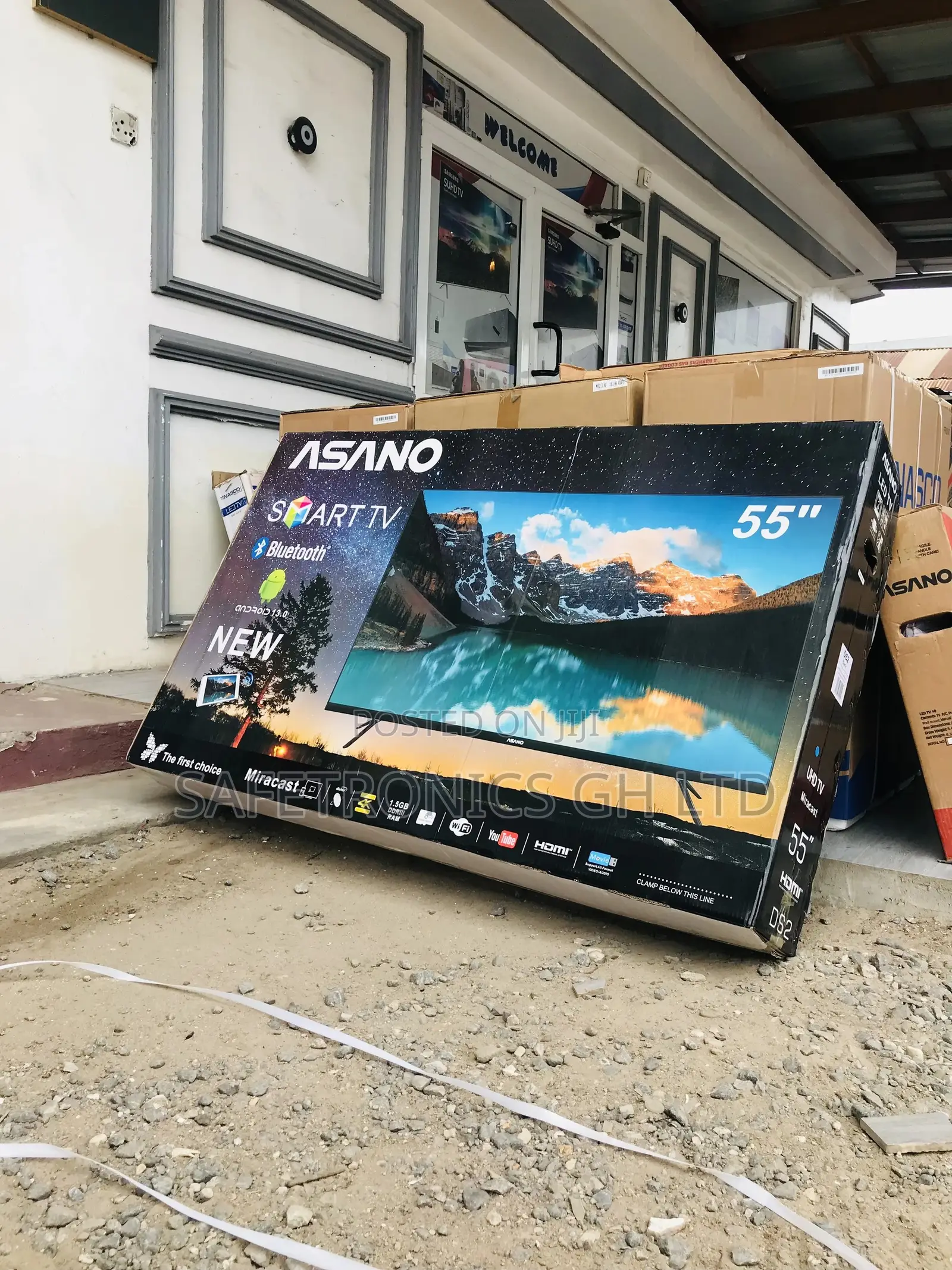 Ultra Smart Asano LED 55 Inches Glossy UHD Bluetooth Tv