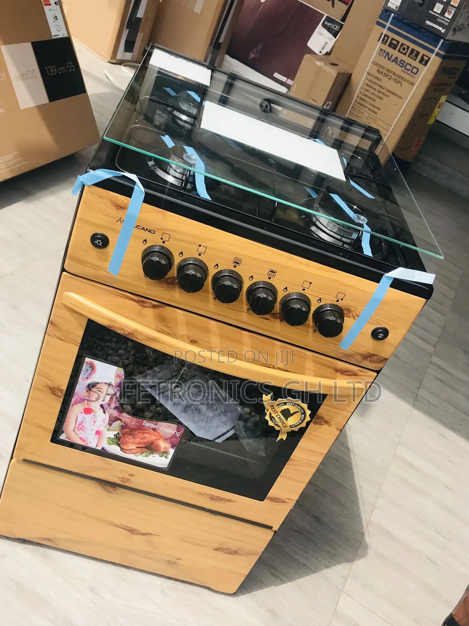 Midea 4 Gas Oven With Grill BMG6060 60x60