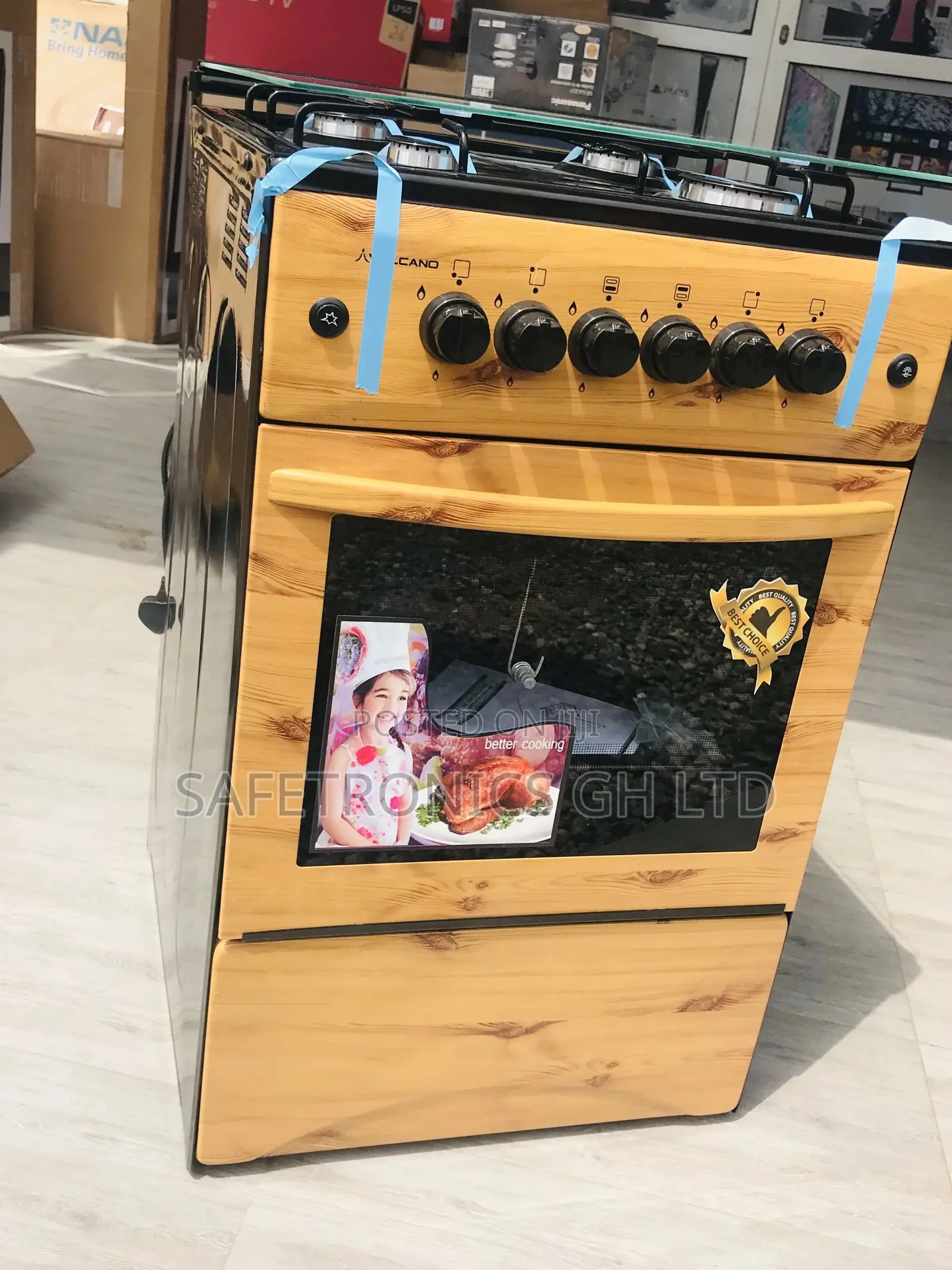 Grab 4 Gas Burner Midea 60x60 BMG6060 Oven With Grill