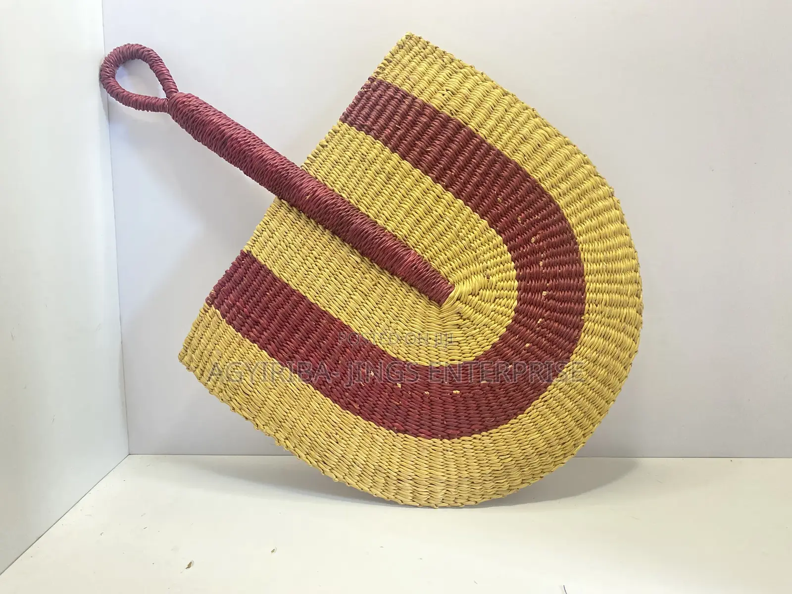 Bolga Handwoven Fan