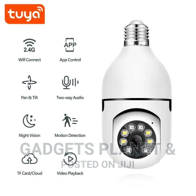 Wi-Fi Panoramic CCTV Camera - Bulb Design