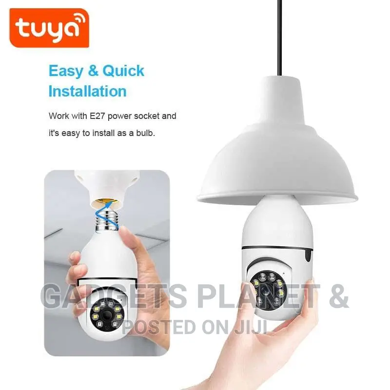 Wi-Fi Panoramic CCTV Camera - Bulb Design