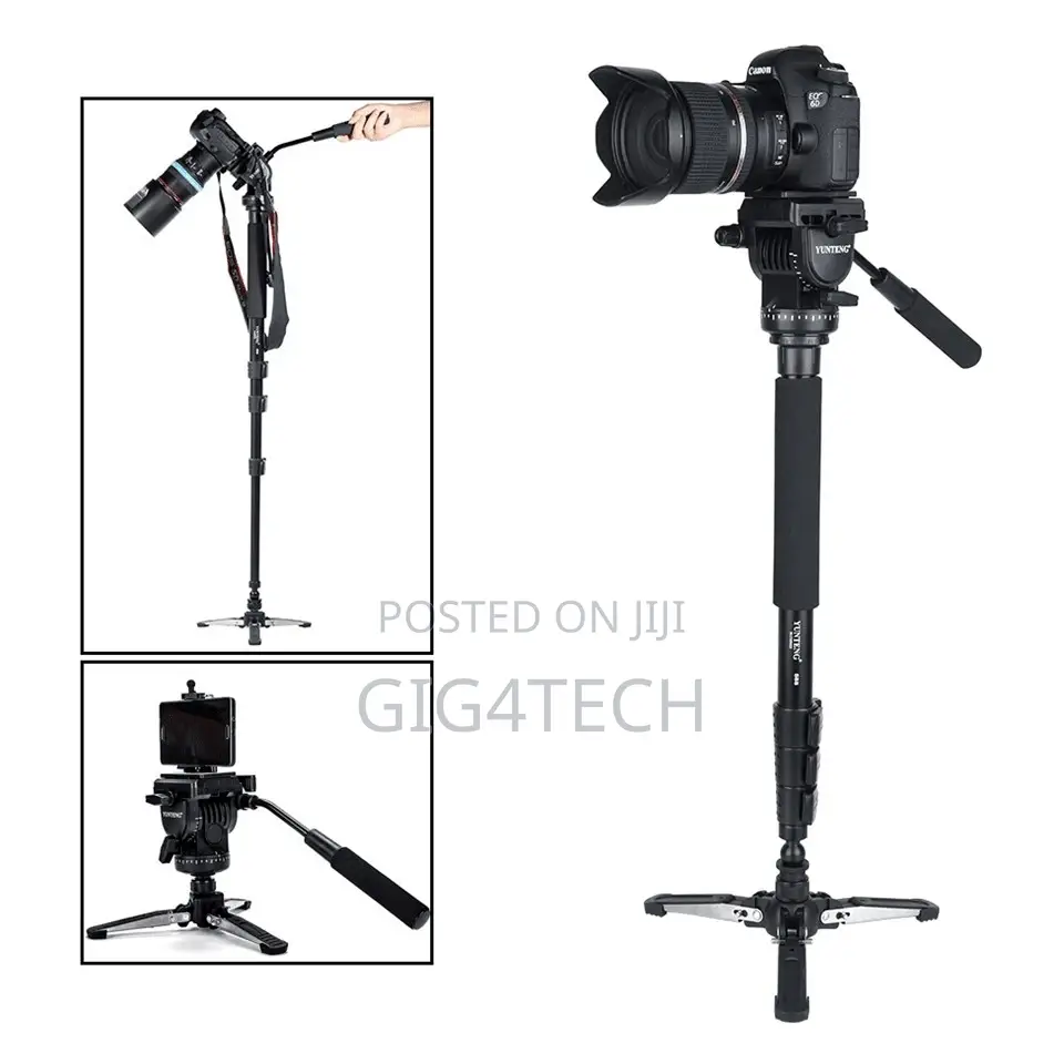 YUNTENG VCT-588 Tripod Monopod Extendable Telescoping