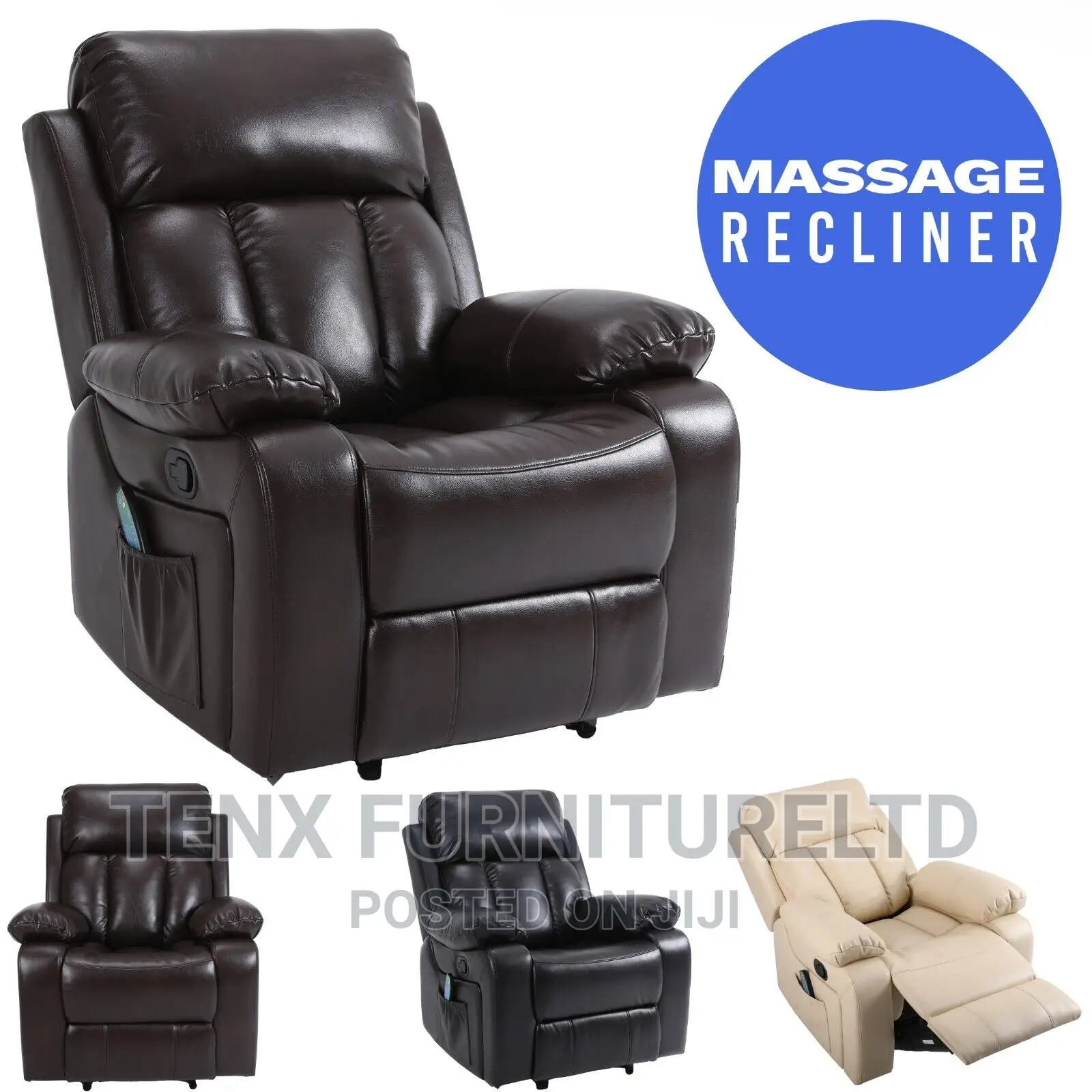 Leather Massage Recliner Chair
