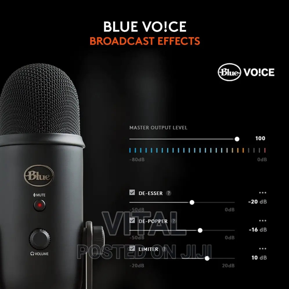 Blue Yeti USB Mic for Studio and Live Streaming Gaming Etc