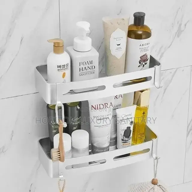 Wall Mounted Double Straight or Corner Shelf