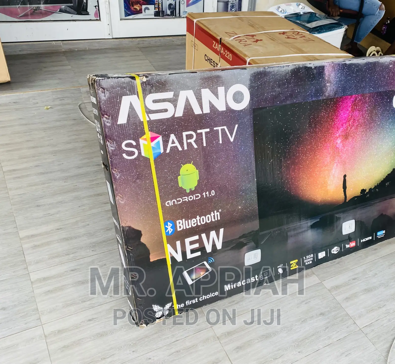 Durable Asano 65inch Smart Uhd Bluetooth Tv(Black) 
