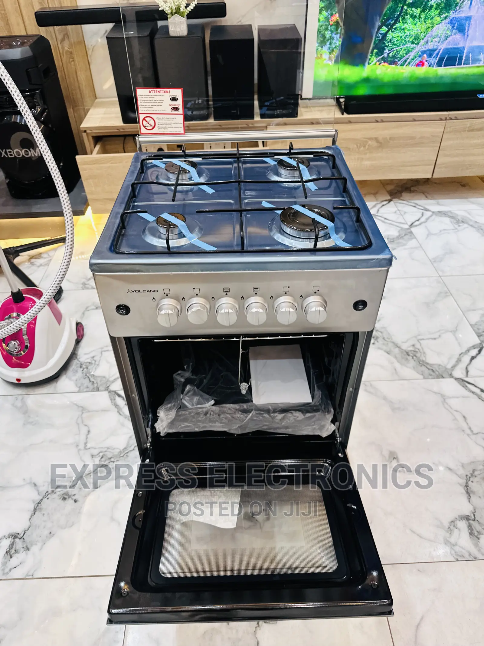 Oven Lamp Inbuilt 50/50 Gas Cooker Ignition 4burner