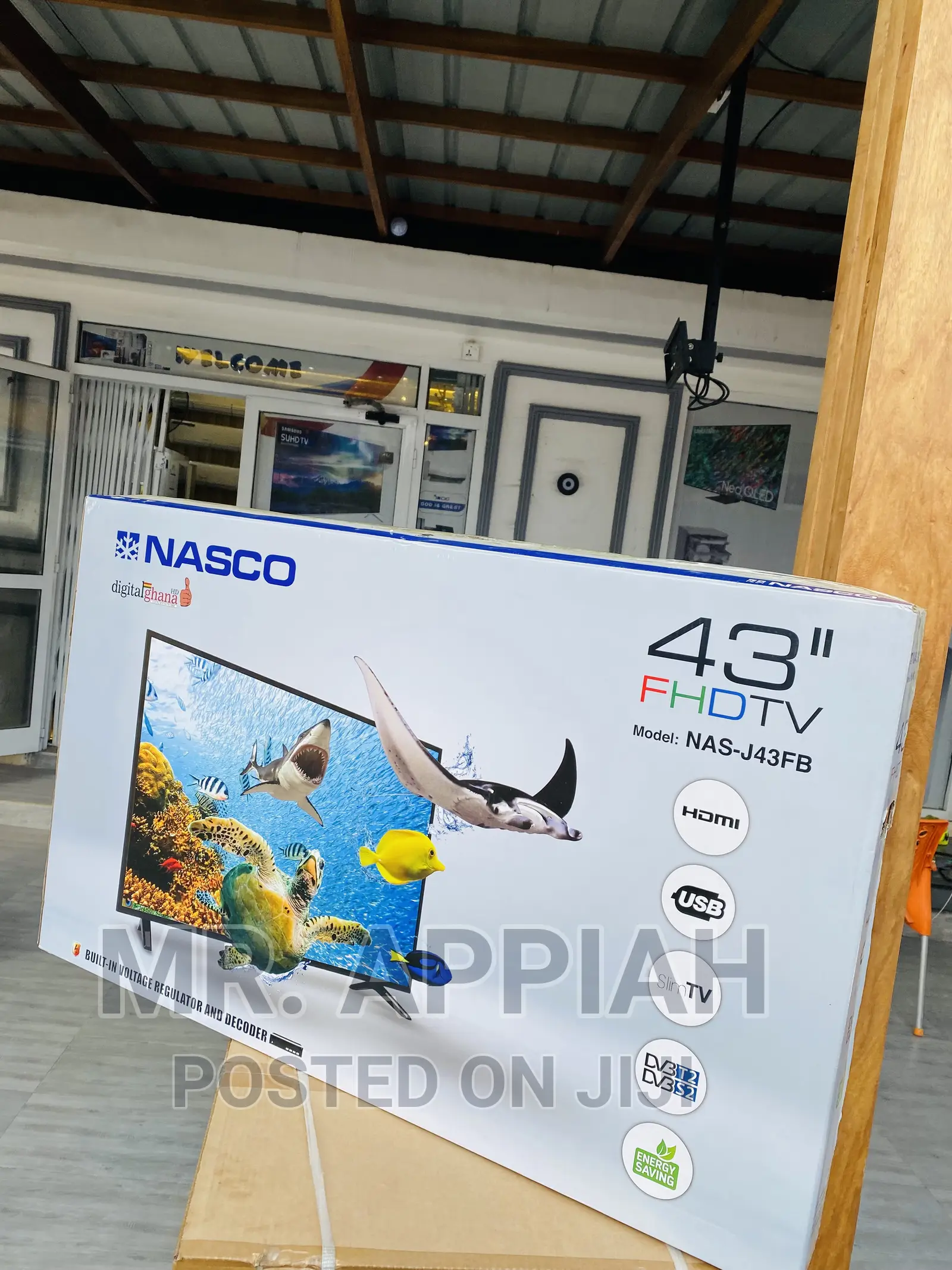 New Nasco 43 Inch Uhd Smart Tv(Black)