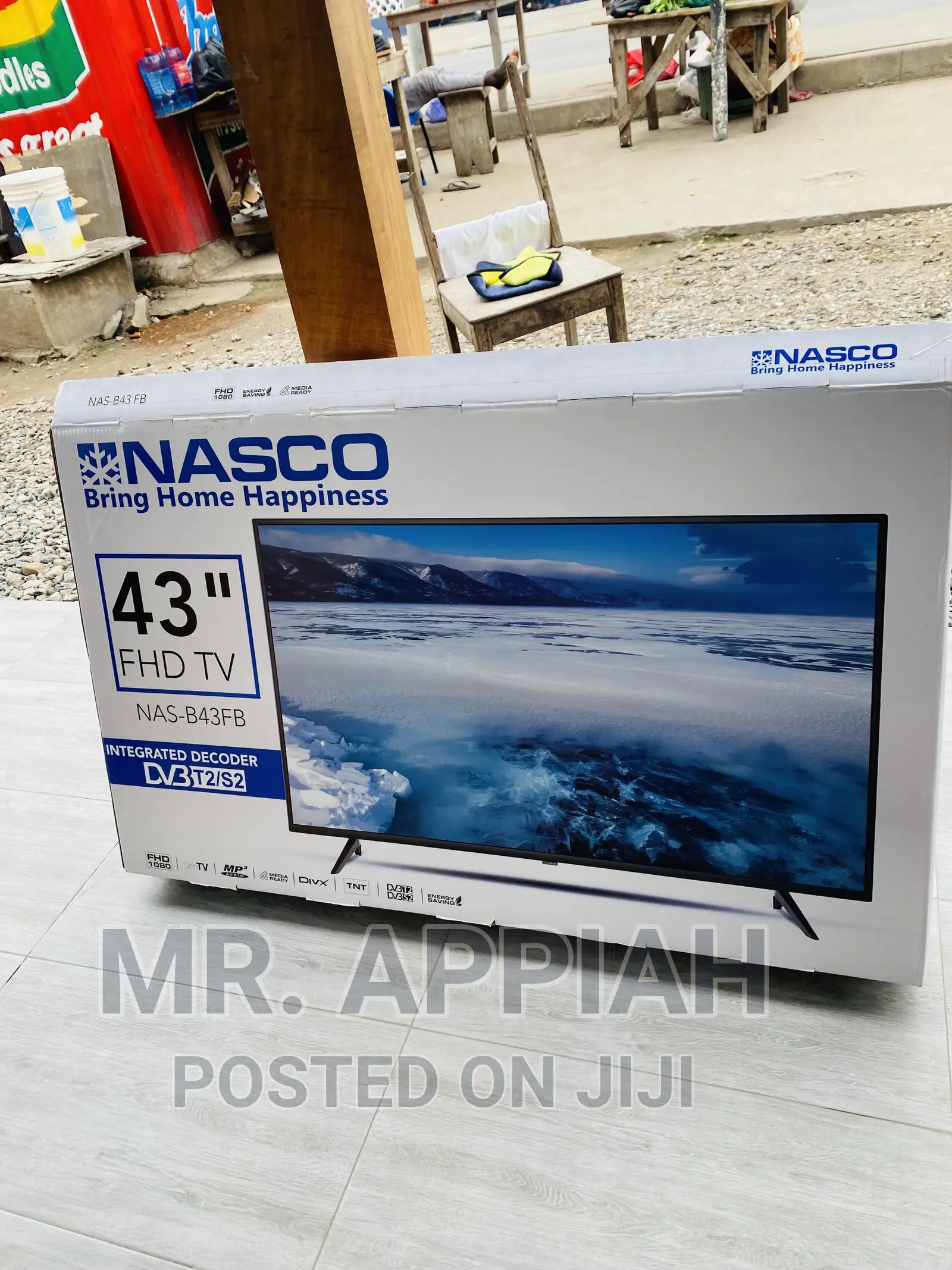 New Nasco 43 Inch Digital Satelite LED Tv(Black) 