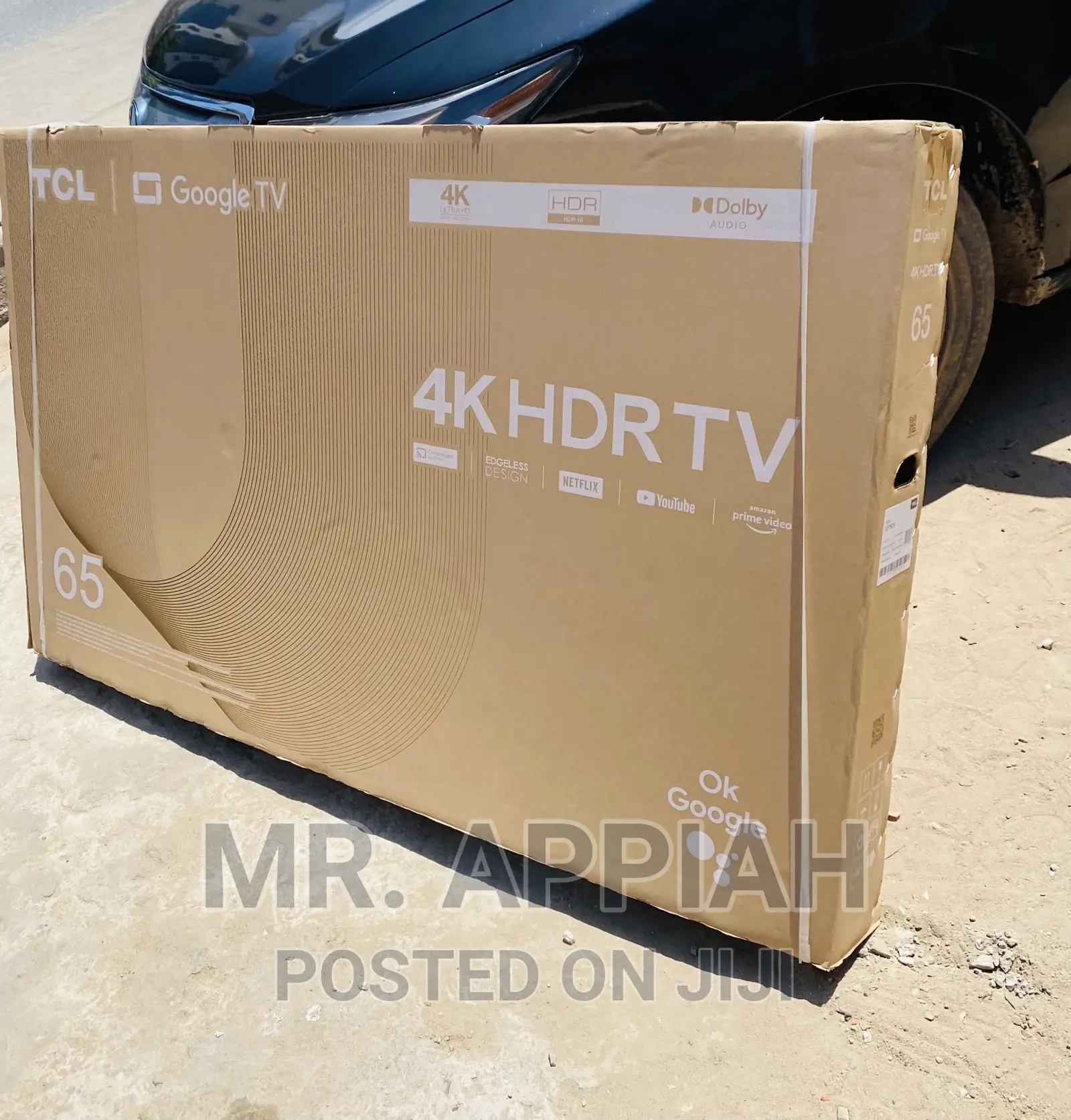 High Efficient TCL 65 Inch HDR Google Tv(65p635)Black.