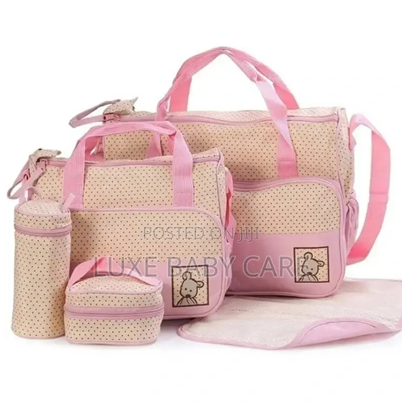 5pcs Multifunctional Baby Diaper Bag Set.