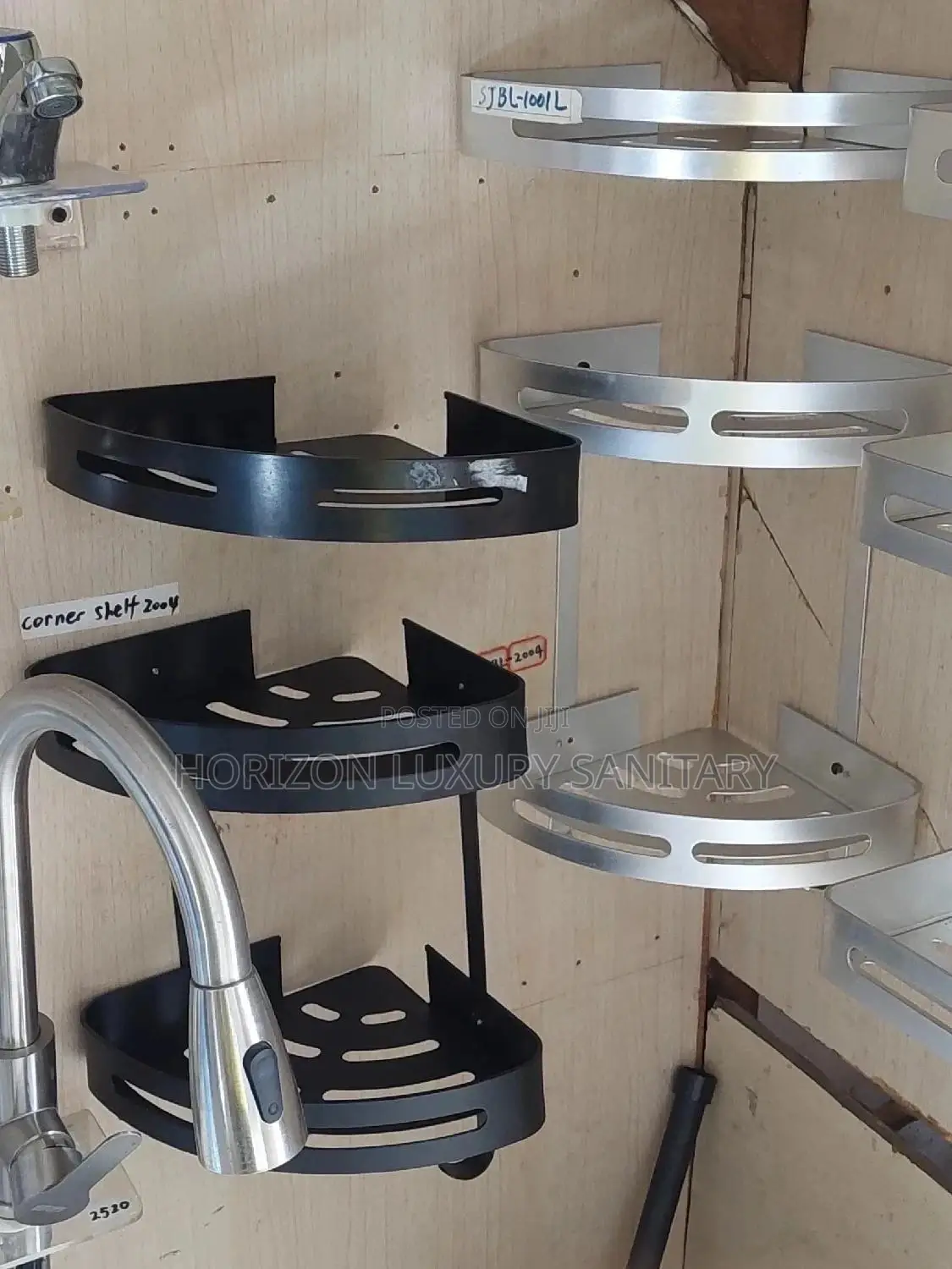 Wall Mounted Double Straight or Corner Shelf