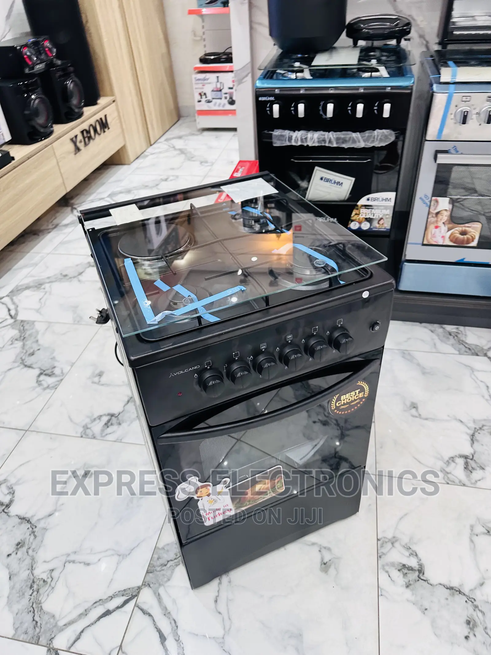 Cool Yourself With 3+1 Cooker Oven Black Gas Electric