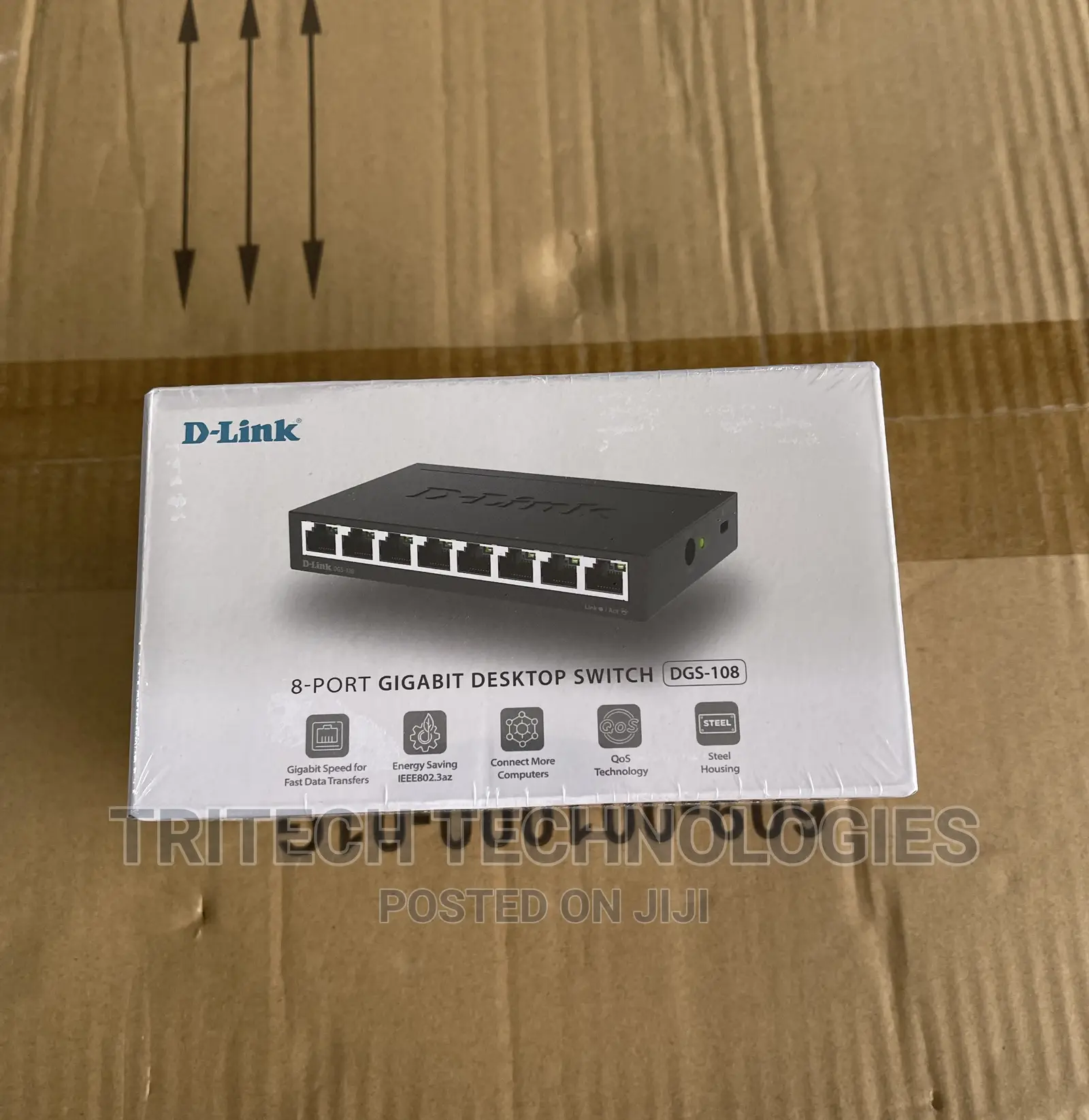 D-Link 8-Port Unmanaged Gigabit Meta Desktop Switch DGS-108