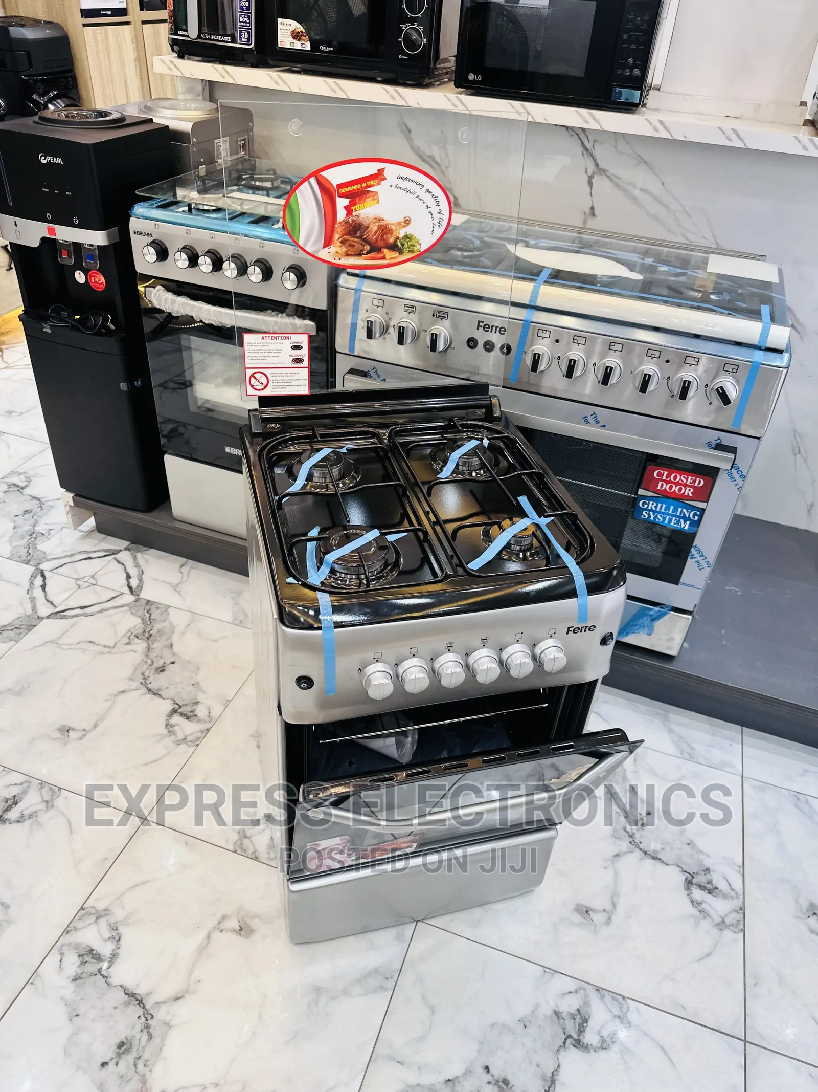 Free Standing Stylish Design 60/60 Gas Cooker 4burner Oven