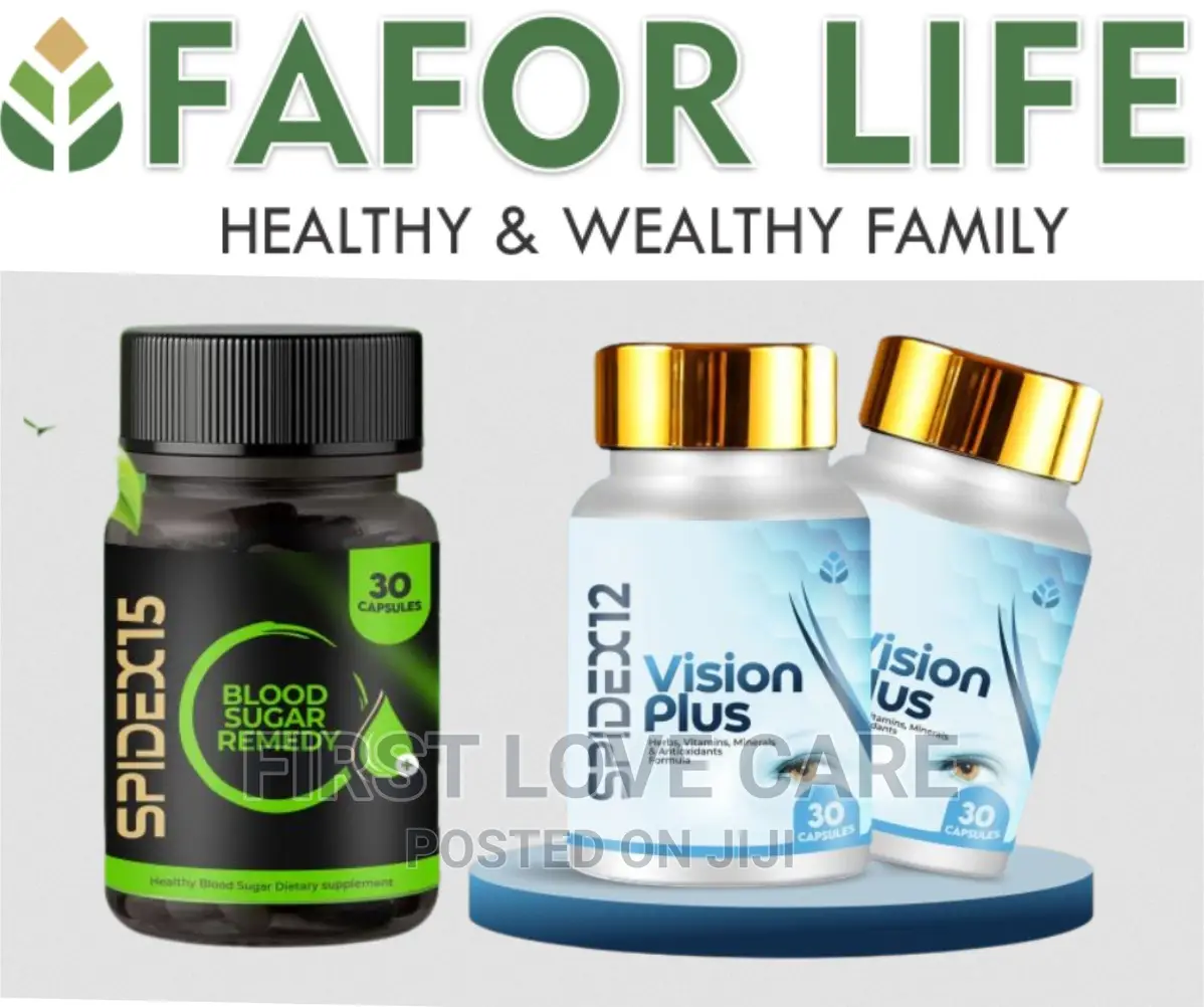 Spidex 15 Blood Sugar Remedy + Spidex 12 Vision PLUS