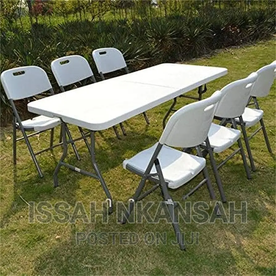 Foldable Table and 6 Chairs