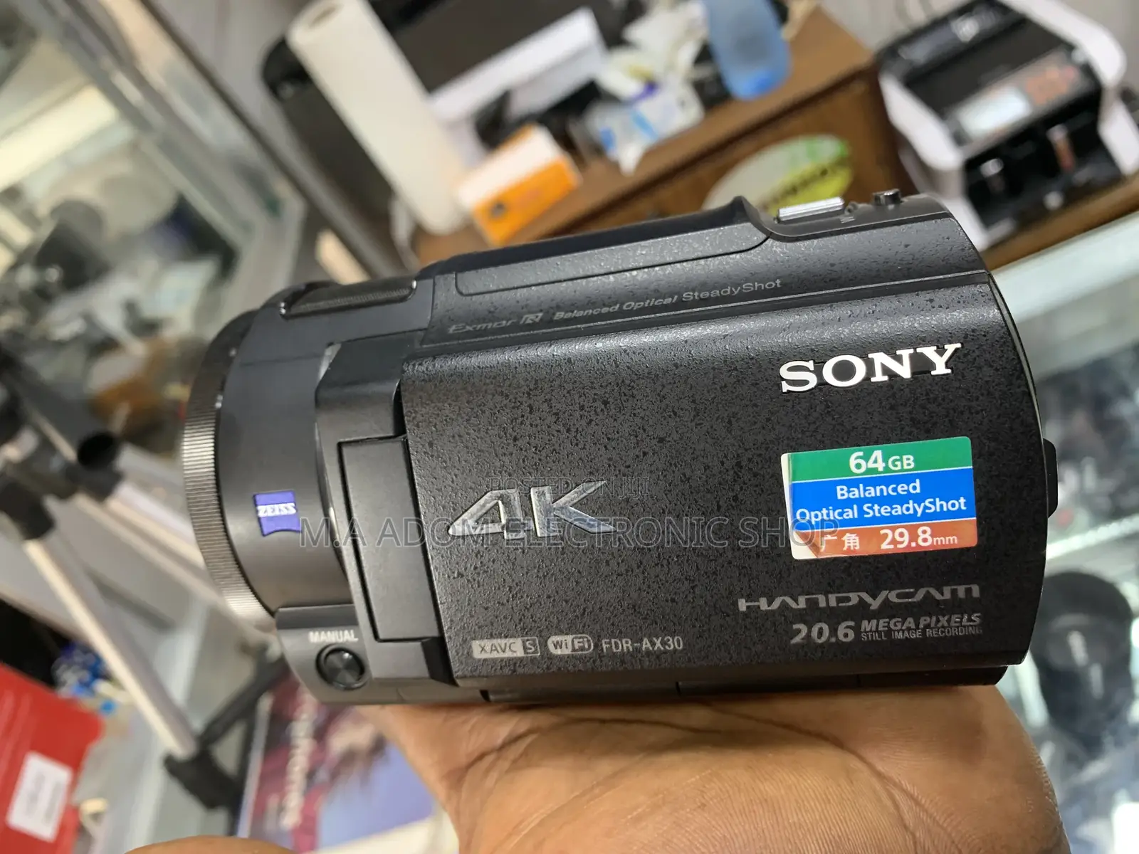 Sony UHD Wi-Fi Video Camera FDR -Ax30