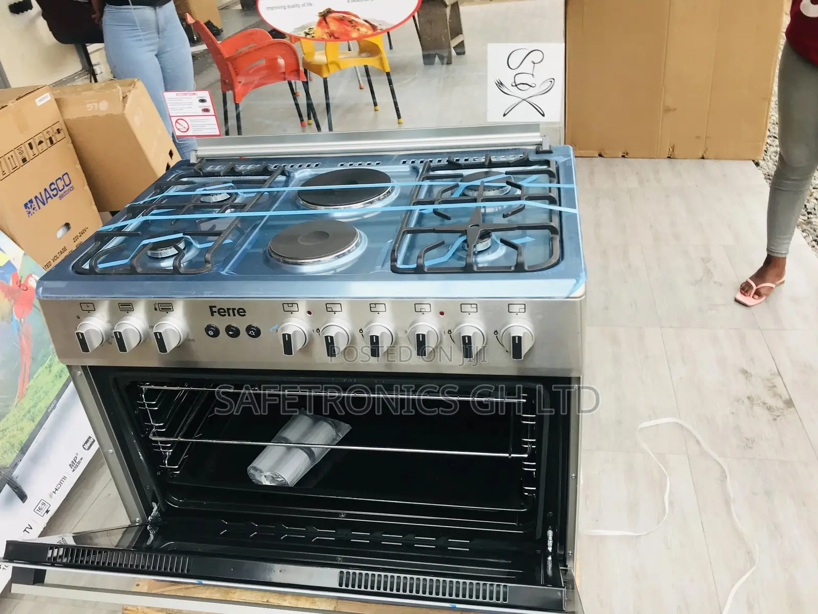 New Oven With Grill Ferre 60x90 4 Gas 2 Electric