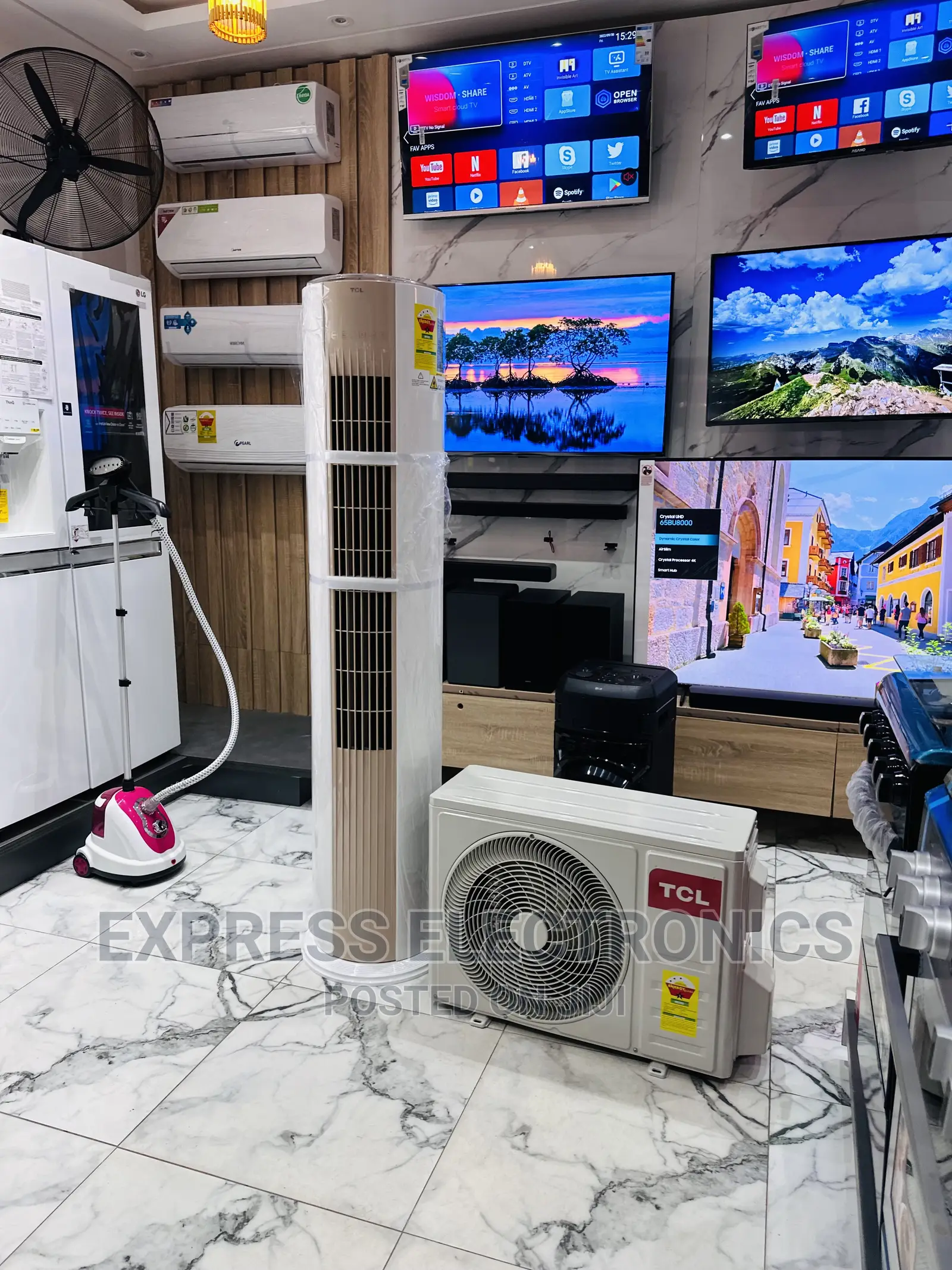 Adorable Sleek White 2.5hp TCL AC Floor Standing