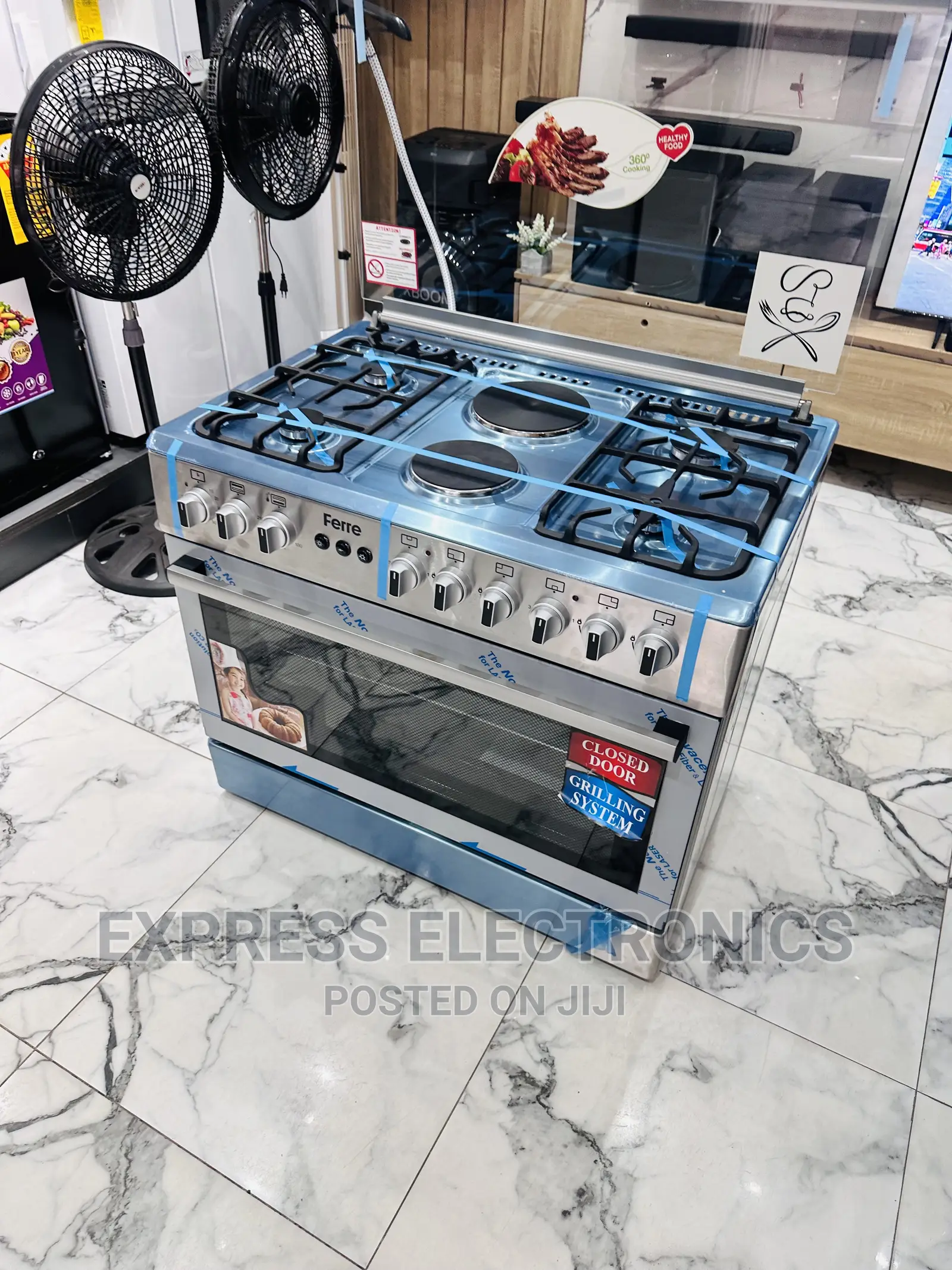 Exclusive Design 4-2 Stove Gas Ever Cooker Oven Grill