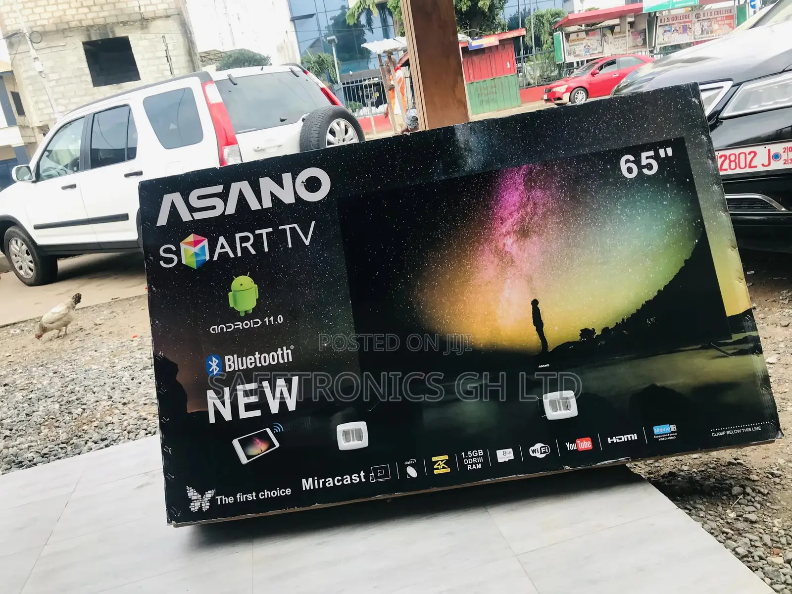 Reliable Clear Glossy Asano 65 Inches LED Smart UHD Tv