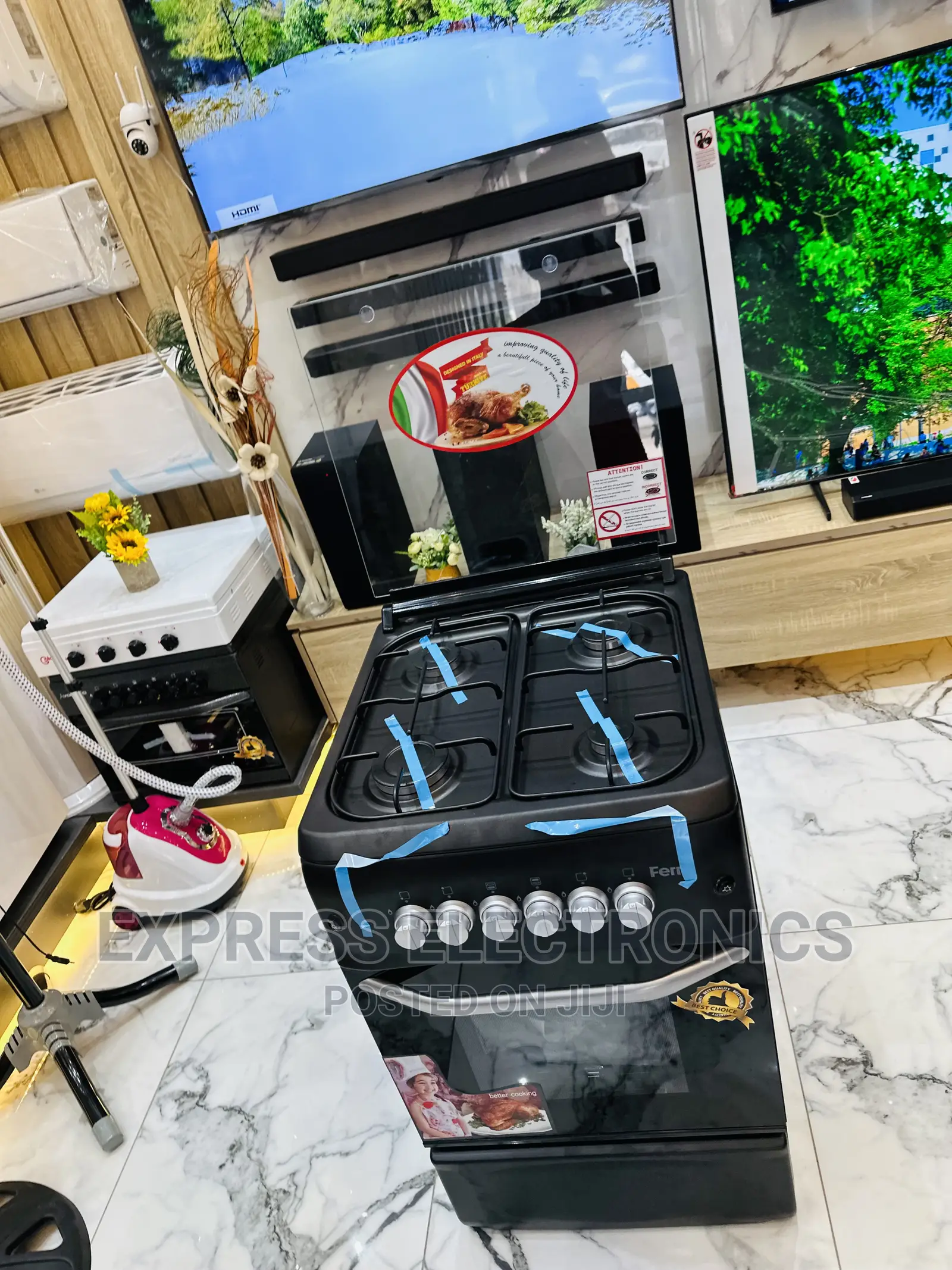 Excellent New 50/55 Gas Cooker Oven Grill 4burner Stove