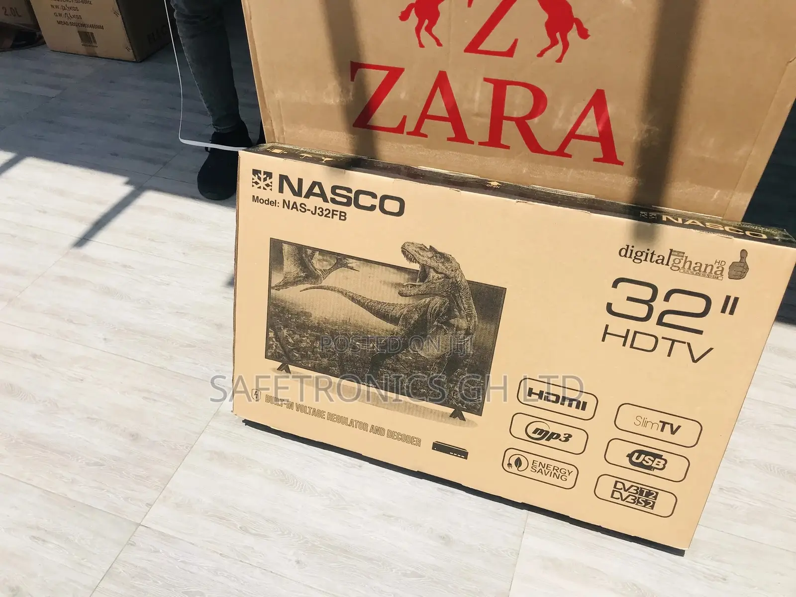 Adjustable Nasco LED Glossy 32inche Satellite Digital Tv