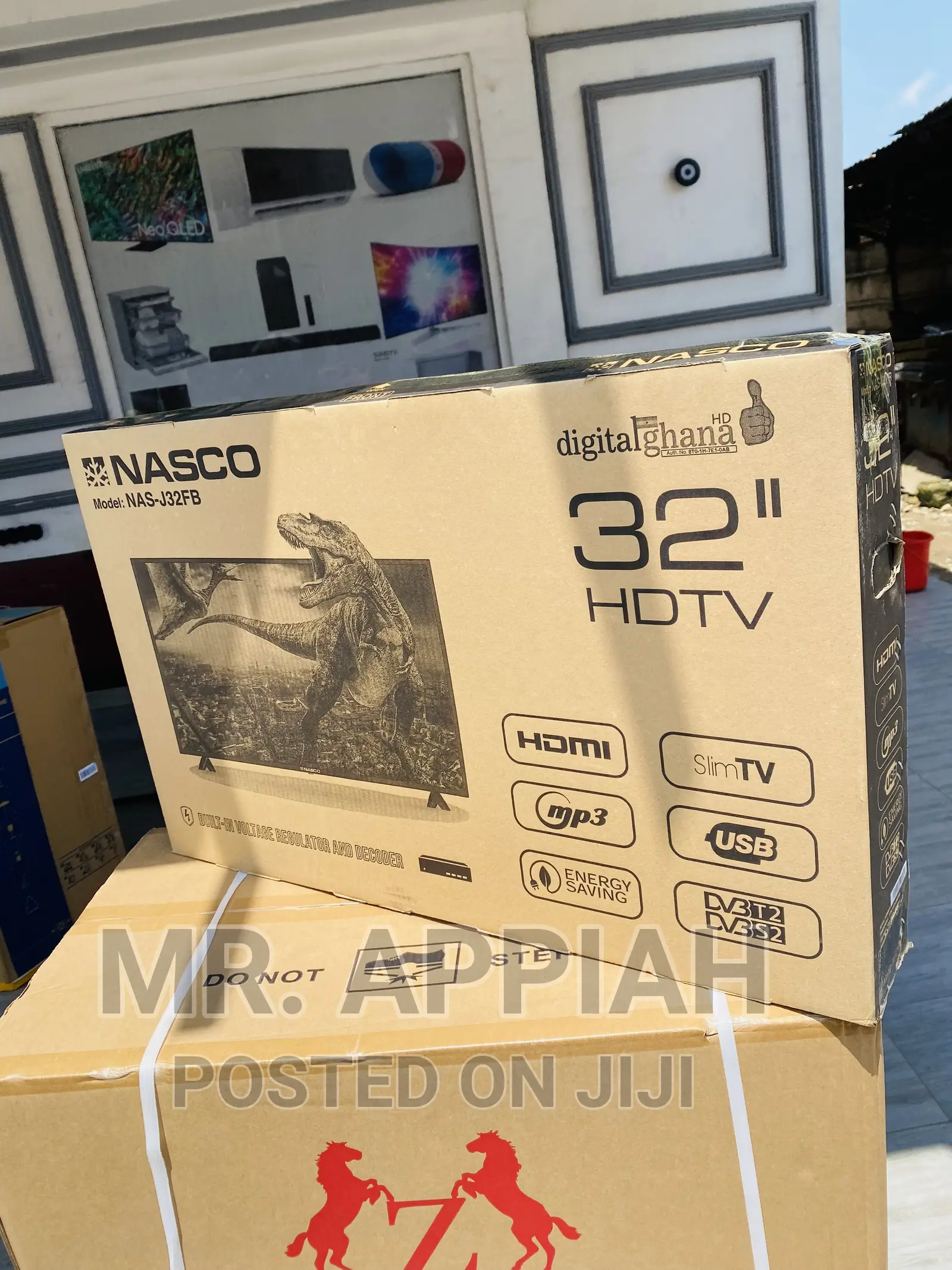 Nasco 32 Inch Full HD Digital Satelite LED Tv(Black).