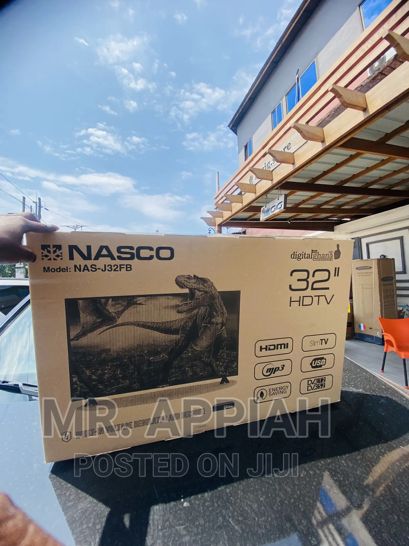 New Nasco 32” Full HD Digital Satelite LED Tv(Black)
