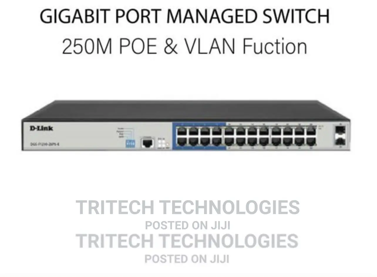 D-link 24port DGS-F1210-26PS-E Poe Smart Switch (Managed)