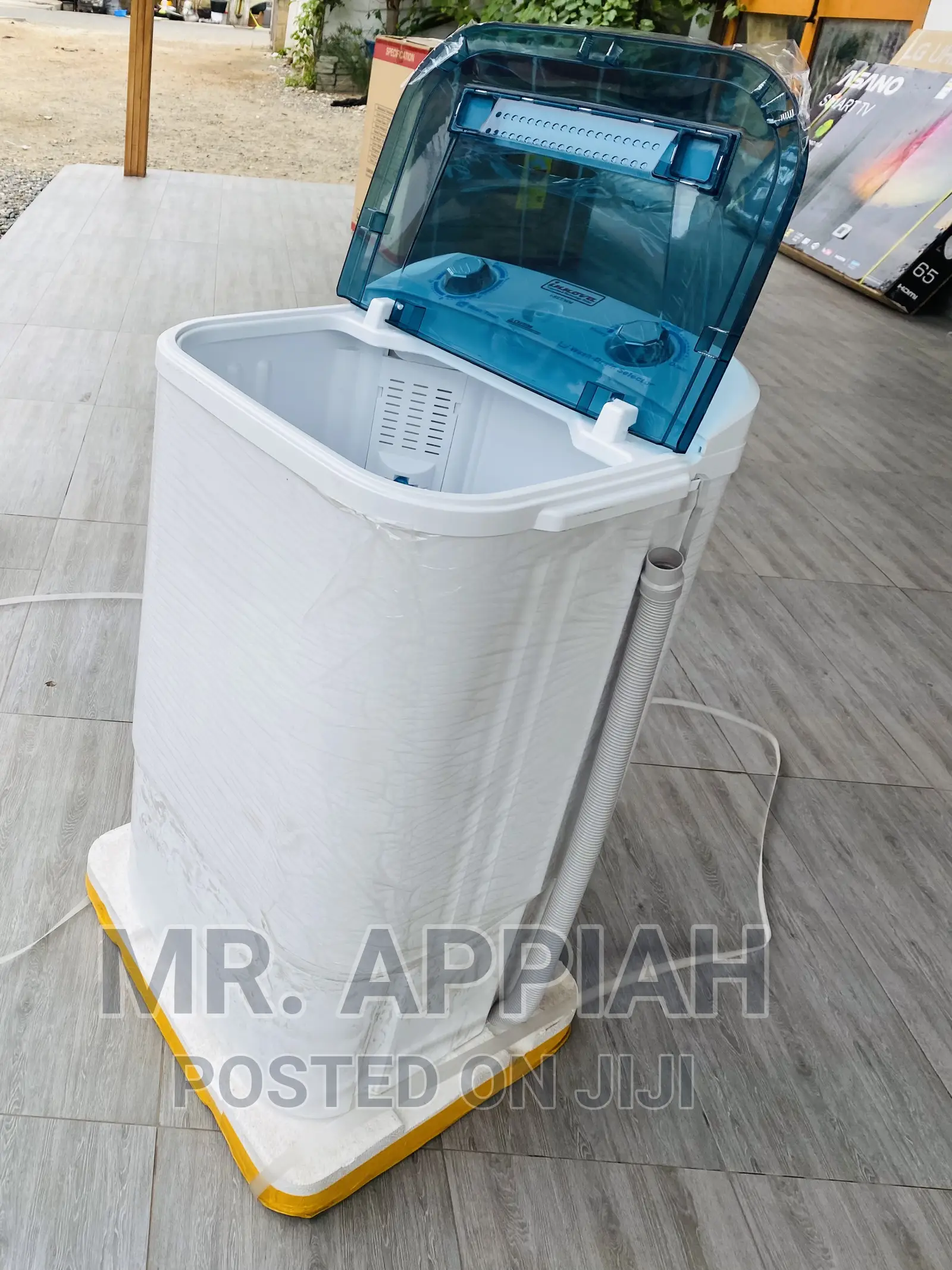 New Innova 6kg Top Load Washing Machine(White/Blue).
