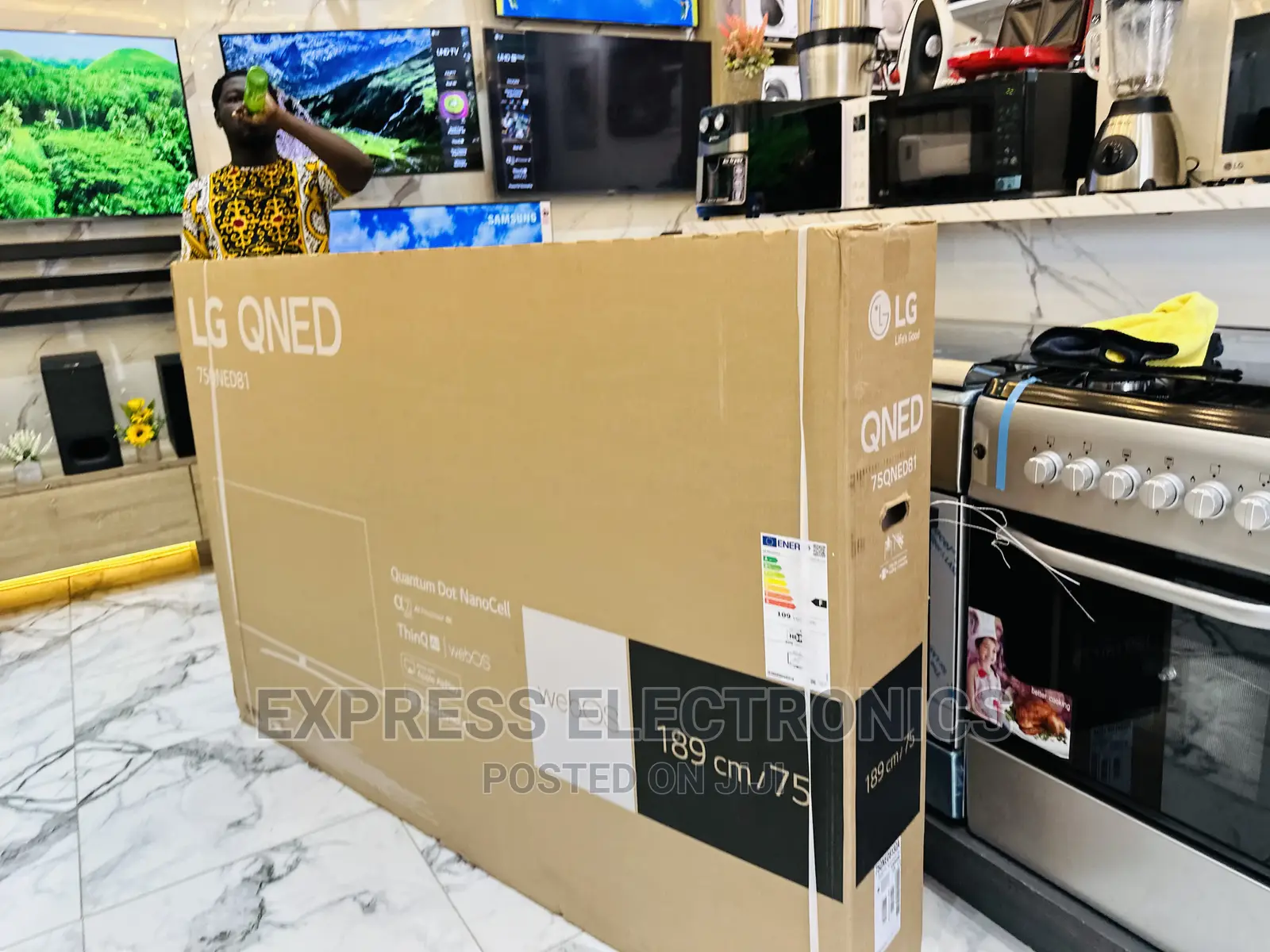 Experience the Real 75QNED813 UHD Smart LG Tv 