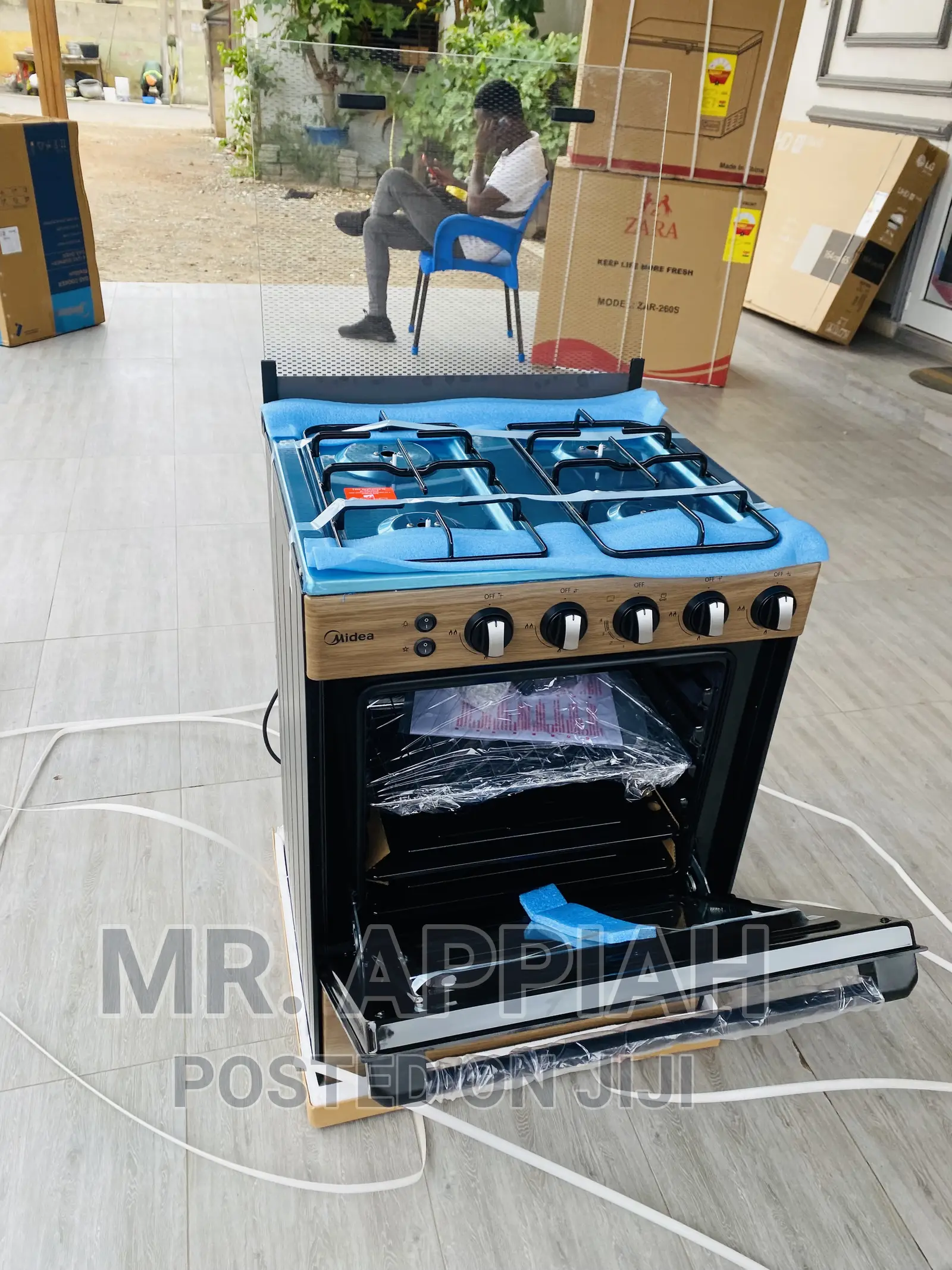 Fabulous Midea 60x60 4 Gas Cooker With Oven(BMG6060-Wd).
