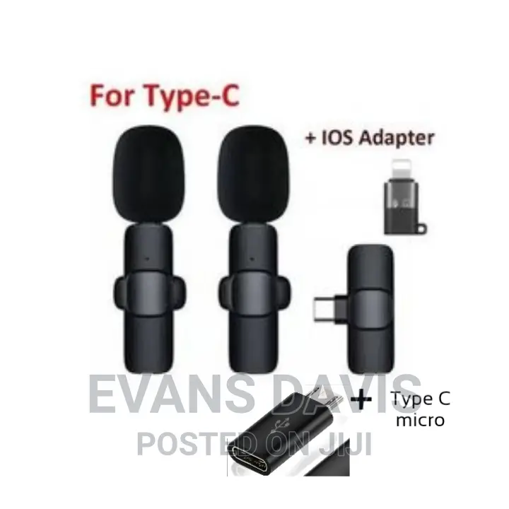 2in1 Wireless Phone Microphone (iPhone and Android )