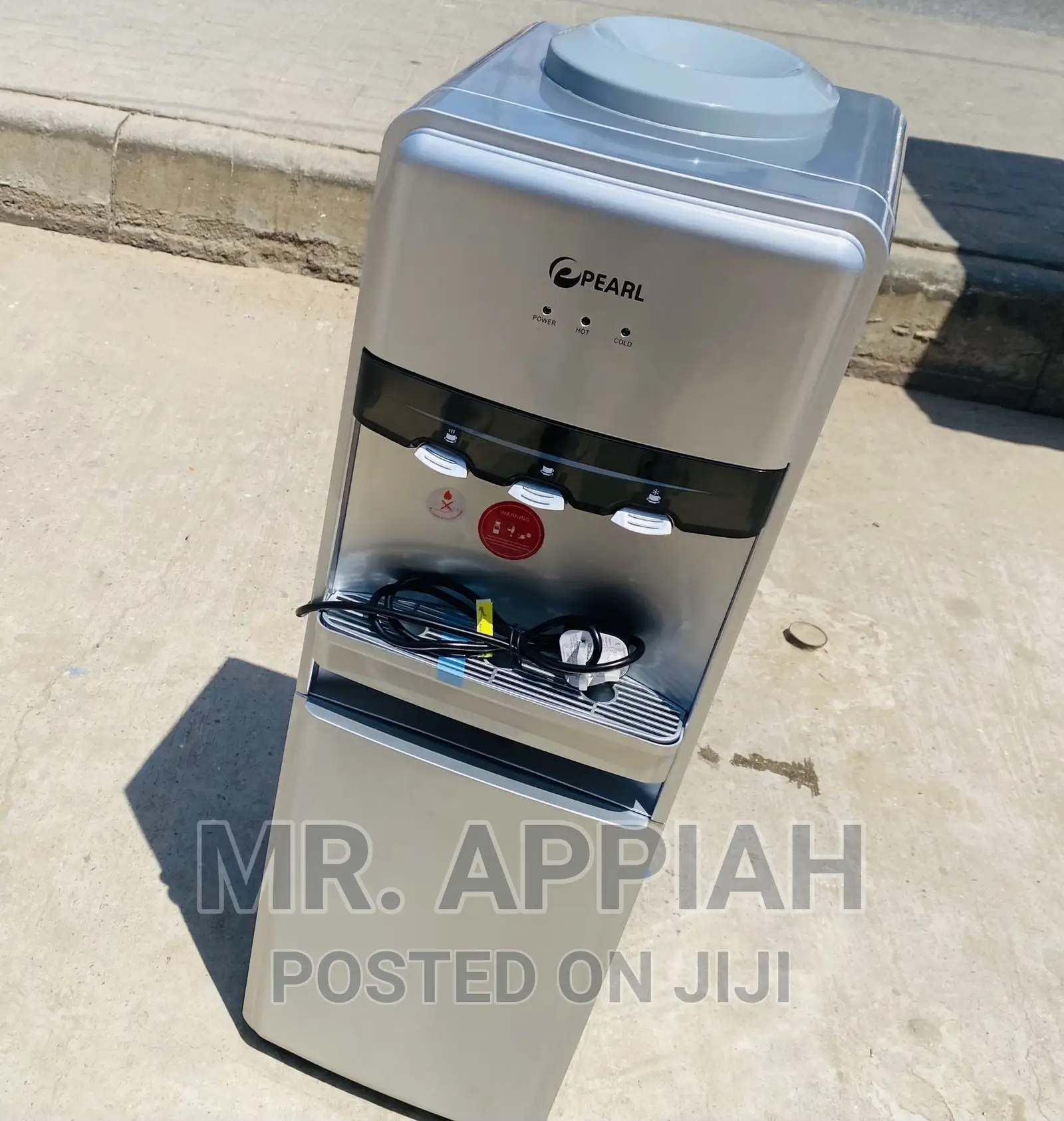 Pearl 3 Tray Water Dispenser(PWD-2017 FSL)Silver/Black