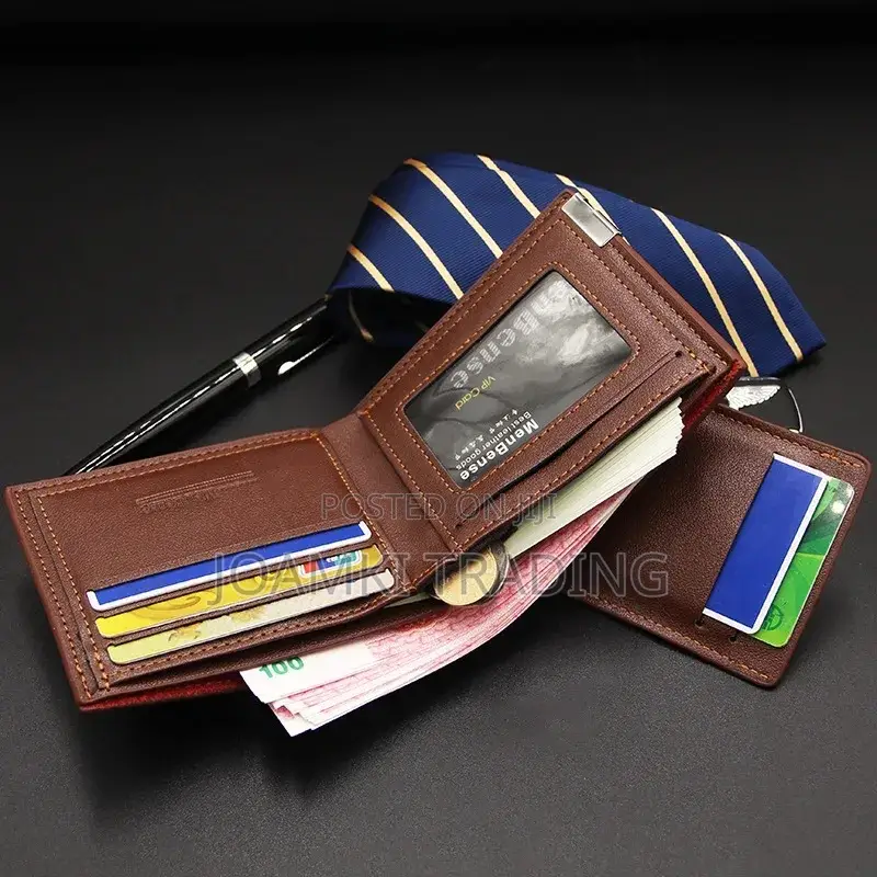 Men's Wallet Short Multifunctional Fashion Iron Edge Drawout