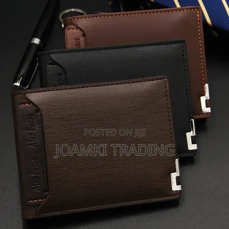 Men's Wallet Short Multifunctional Fashion Iron Edge Drawout