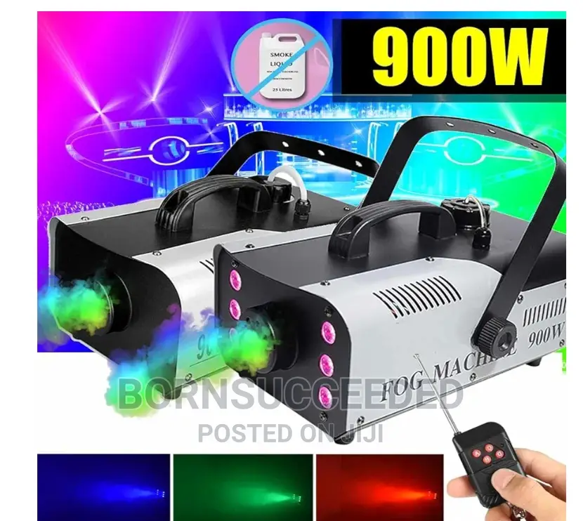 Smoke Machine, 900watts Disco Colorful 3 in 1wireless